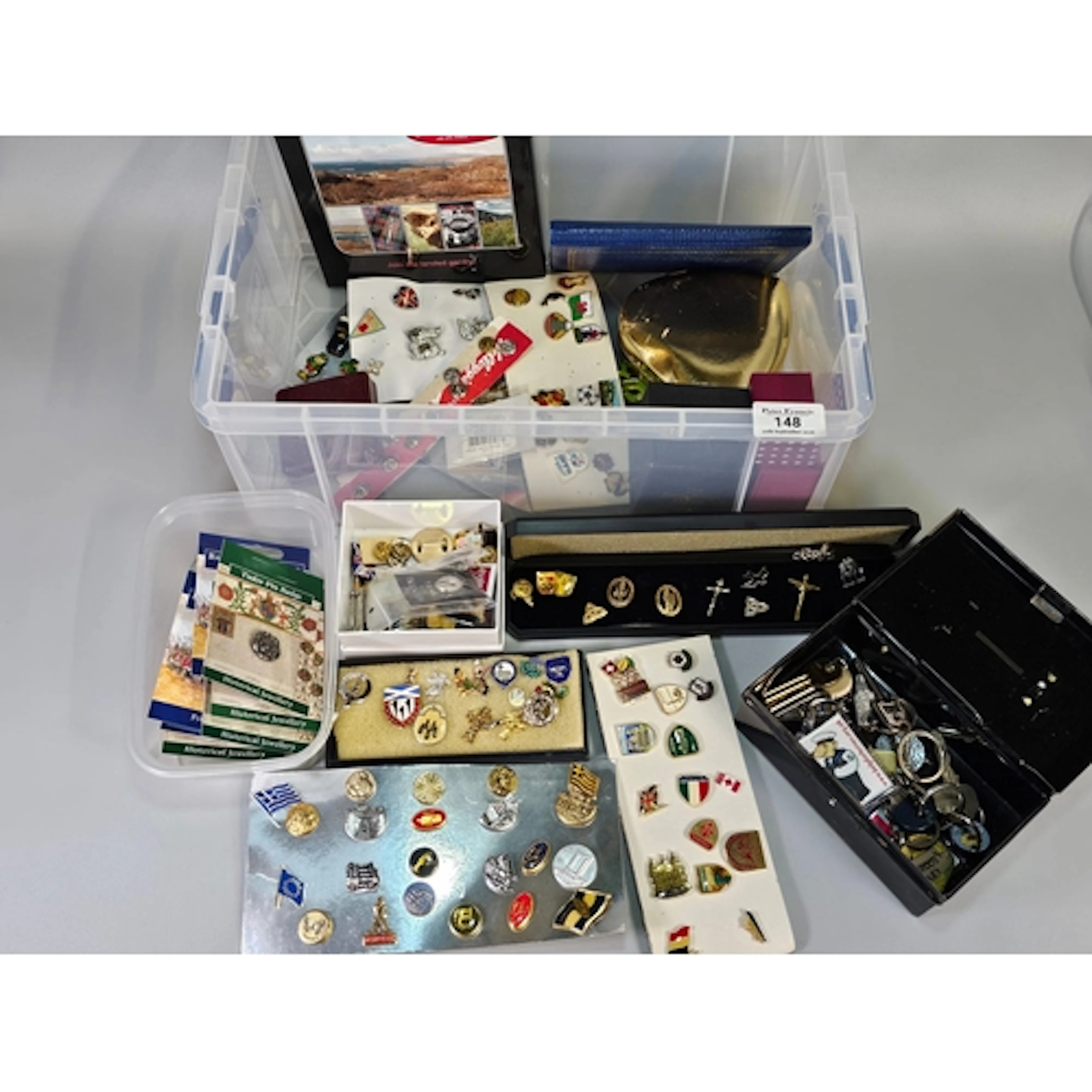 Collection of assorted pin badges, to include Battle of Wate...