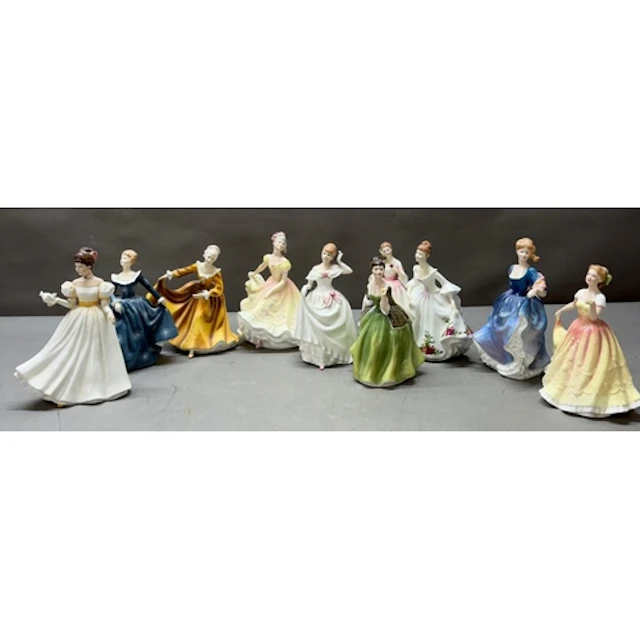 A selection of Royal Doulton figures to include Fleur, Debor...