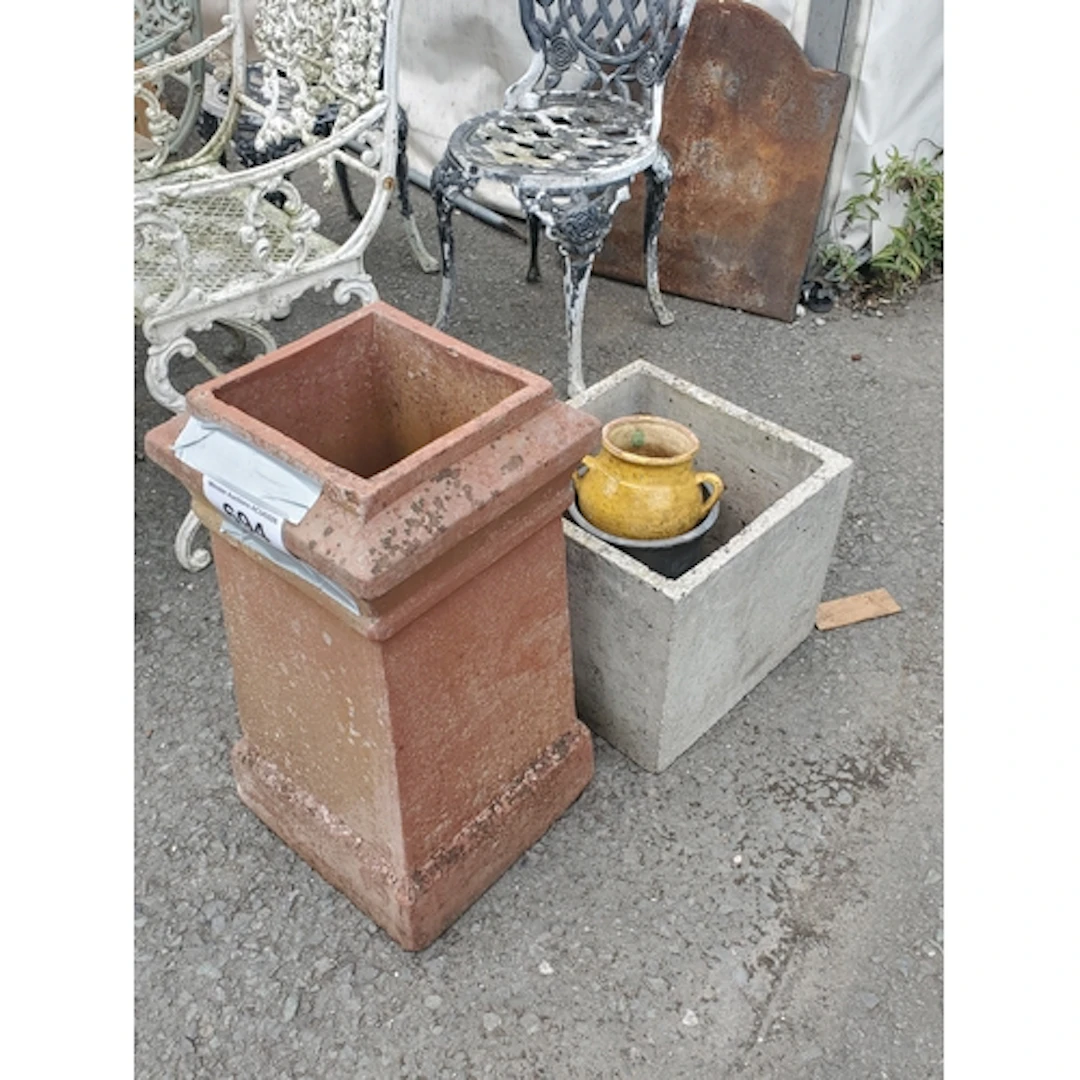 A Chimney Pot, Planter, Plant Pot and a Vase