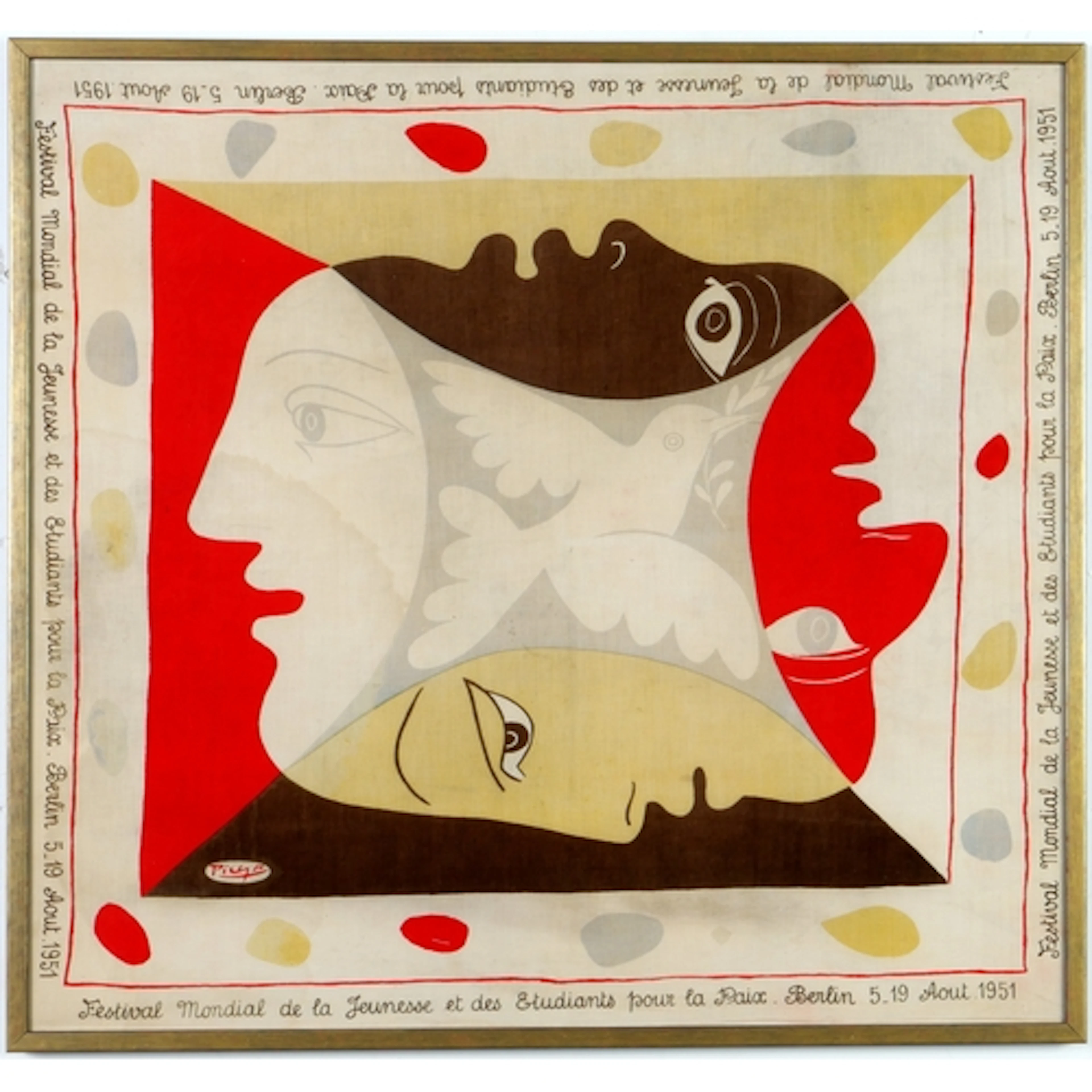 PABLO PICASSO. RARE FESTIVAL MONDIAL E LA JEUNESSE ET DES ET...