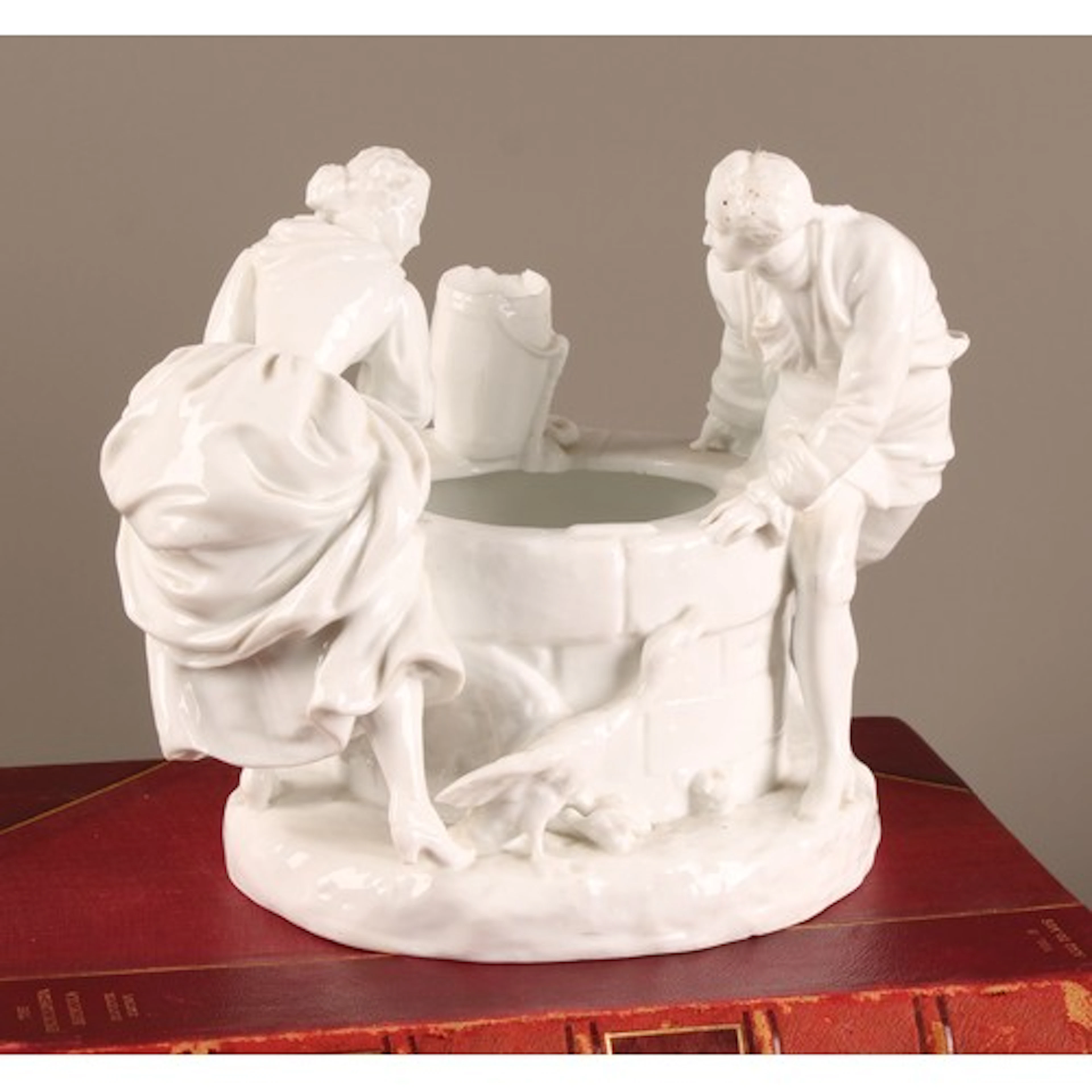 A Continental blanc de chine figure group, a courting couple...