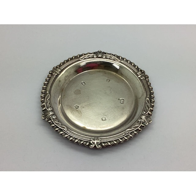 A Hallmarked Silver Trinket / Pin Dish, JNL, Sheffield 1977,...