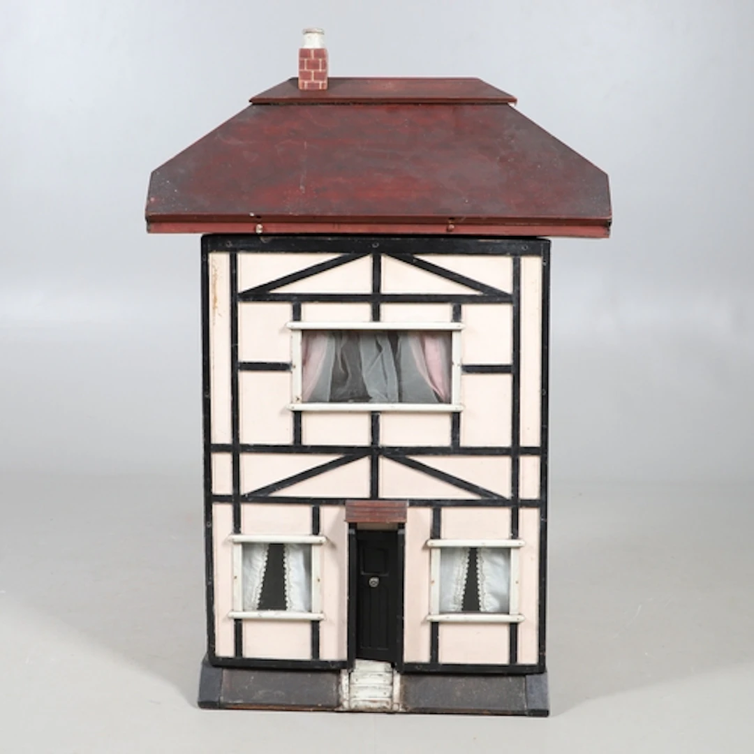 ANTIQUE DOLLS HOUSE & DOLLS HOUSE FURNITURE & ACCESSORIES. I...