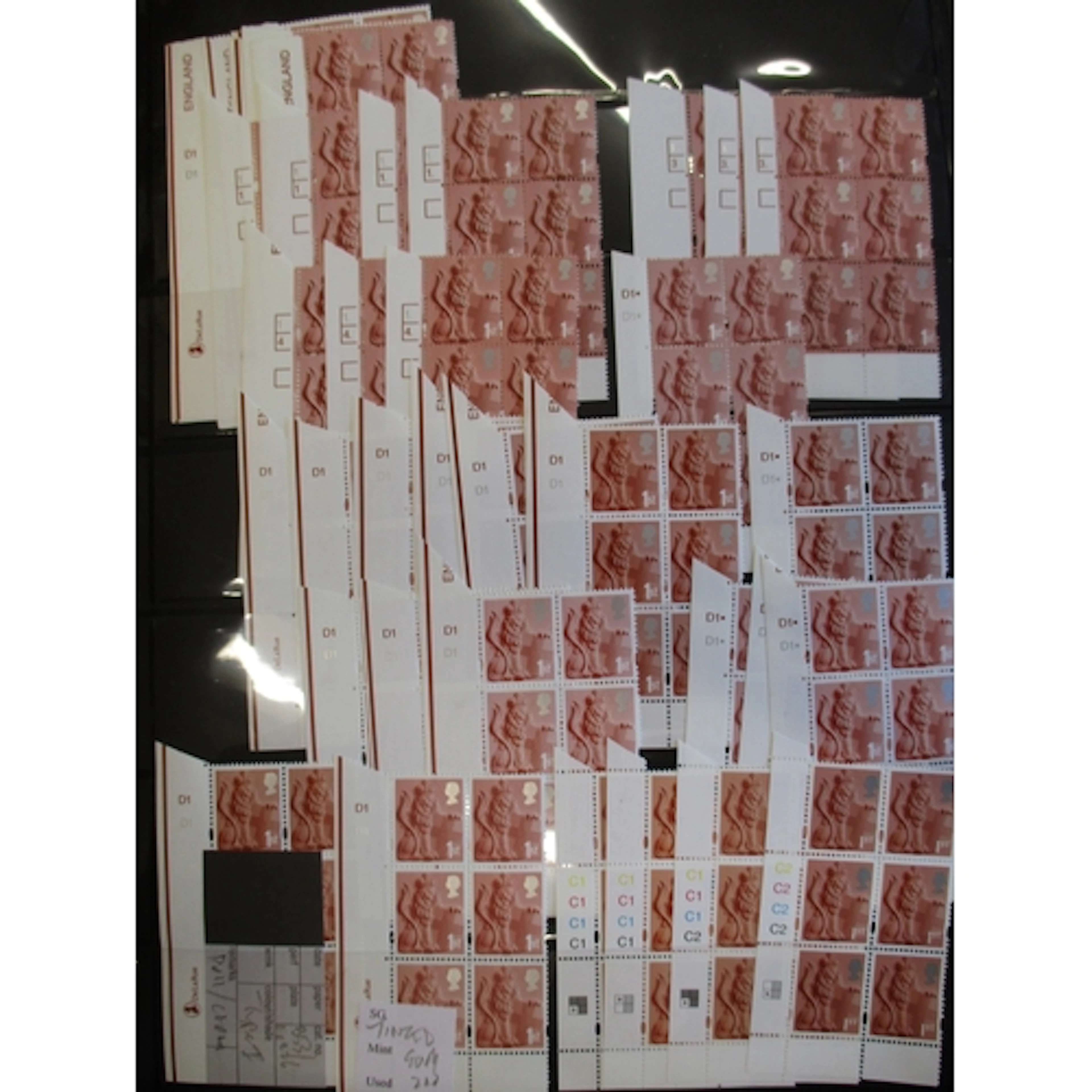 A collection of Regional definitive issues in cylinder block...