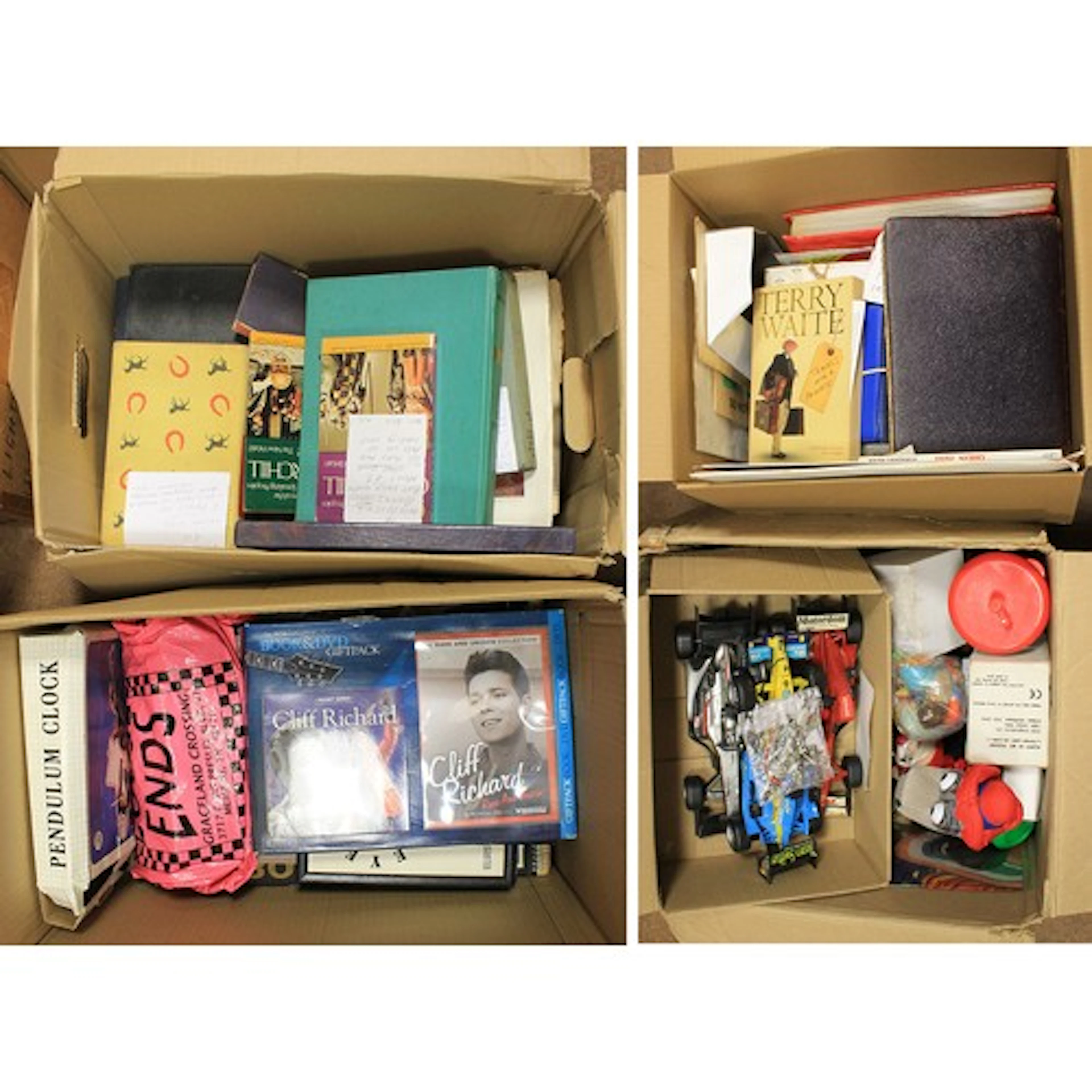Mixed collection in boxes and loose, including, dolls, pegbo...