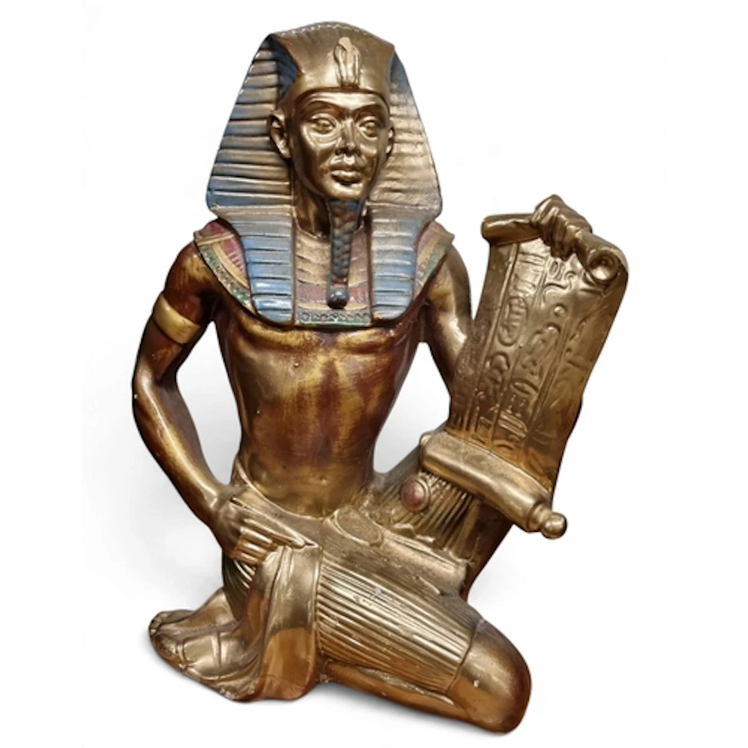 A good mid 20th Century Plaster Model of a Pharoah. H 50 cm ...