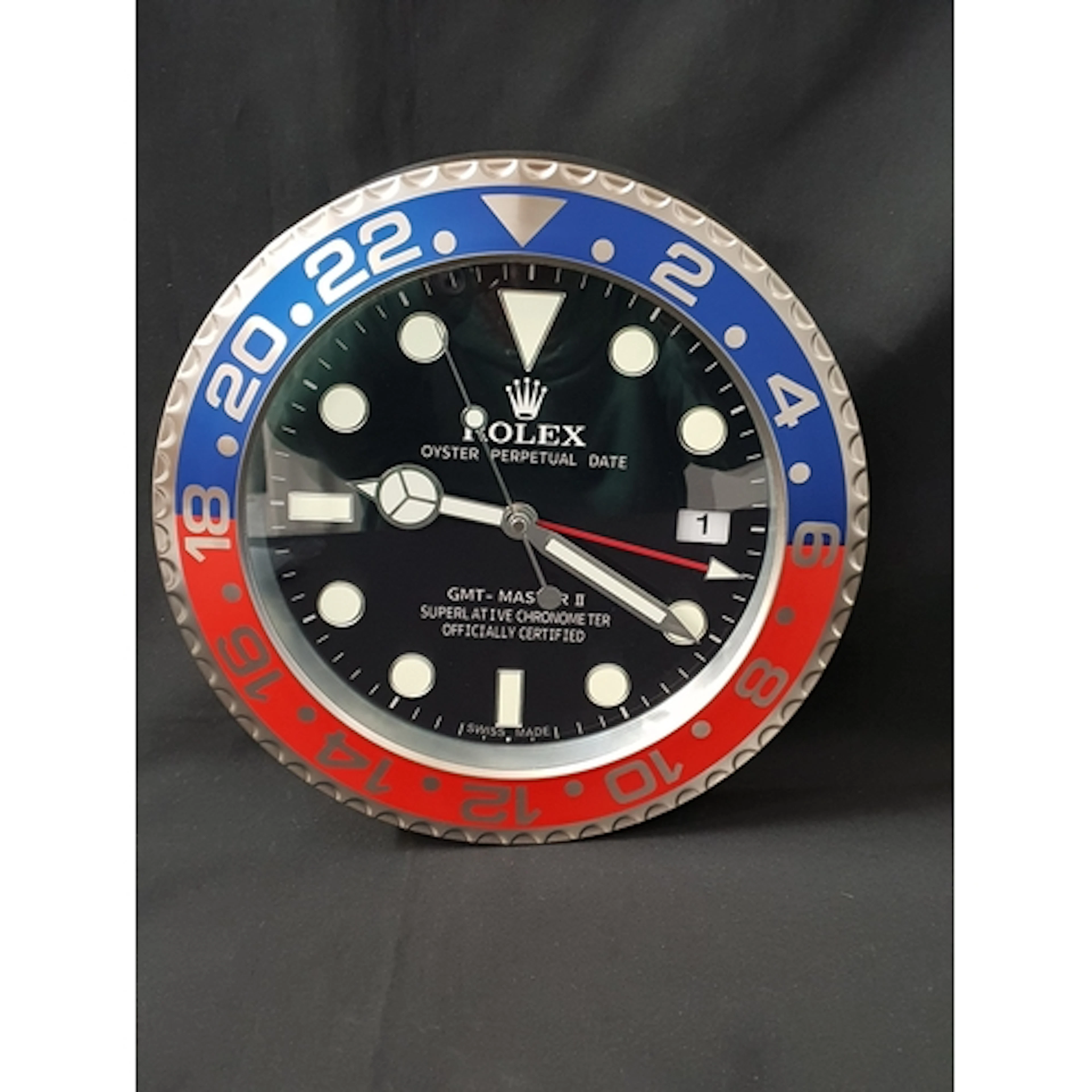 ROLEX OYSTER PERPETUAL DEALER QUARTZ METAL WALL CLOCK Model ...