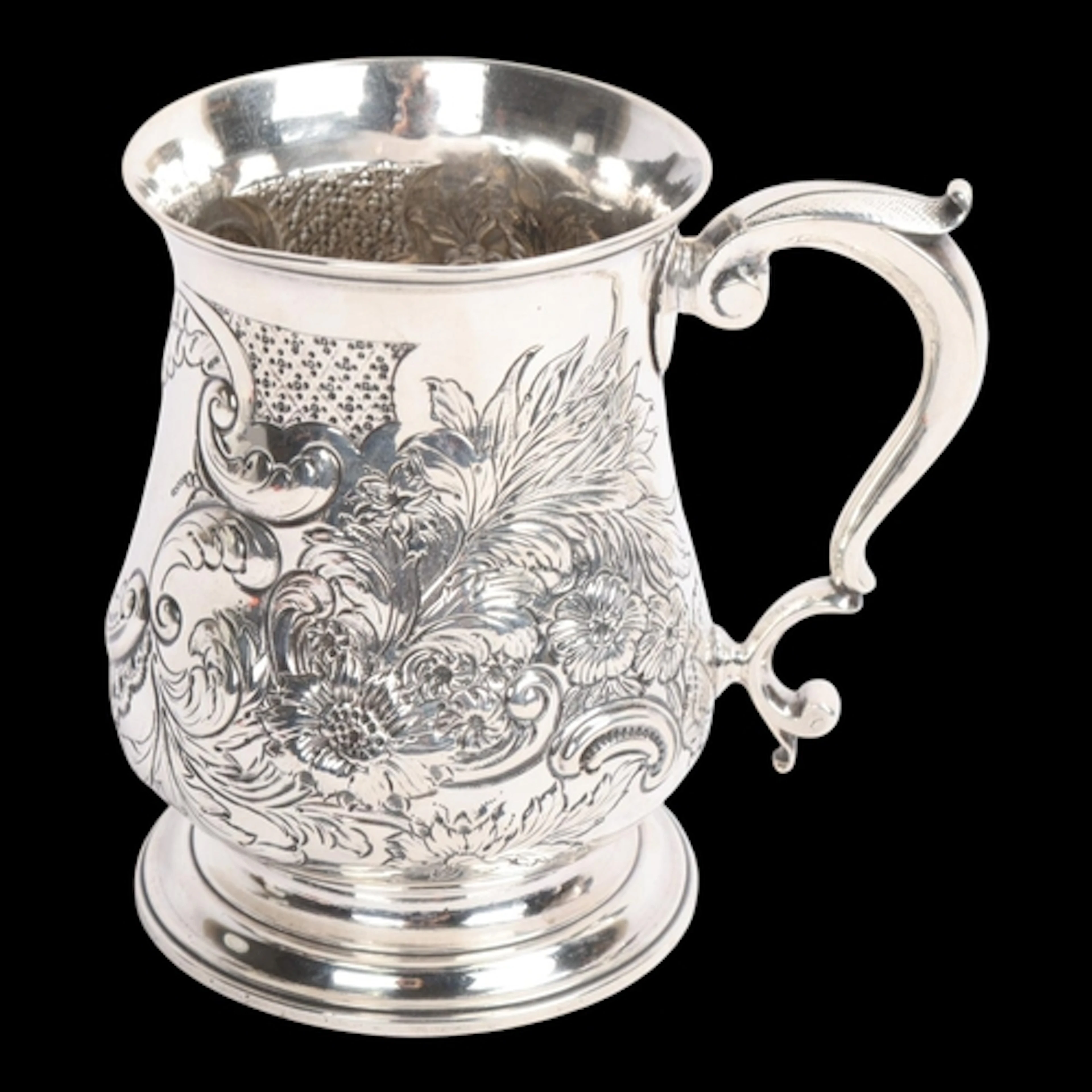A George III silver tankard, William Shaw II, London 1766, b...