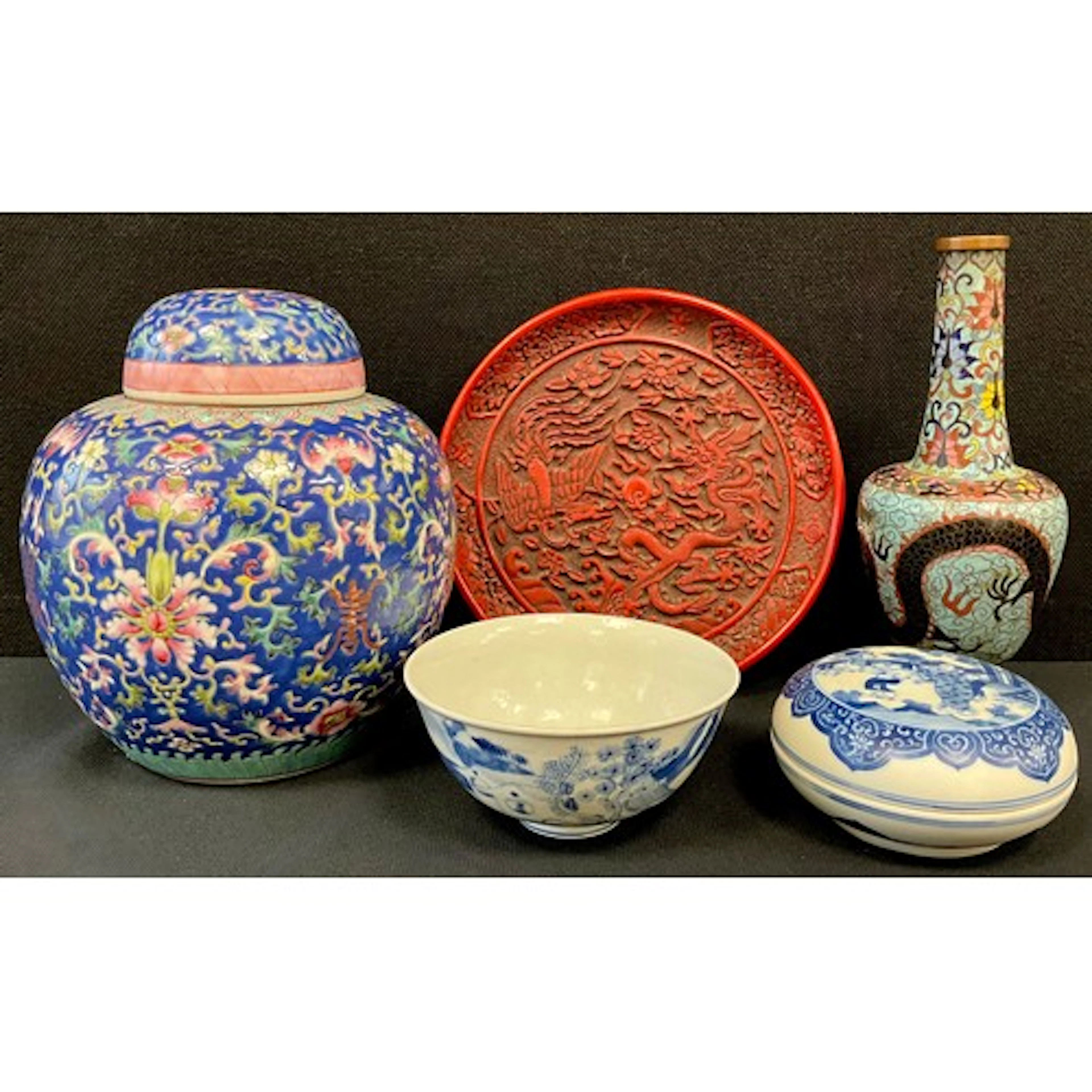 A Japanese Meiji period cloisonné enamel stem vase decorated...