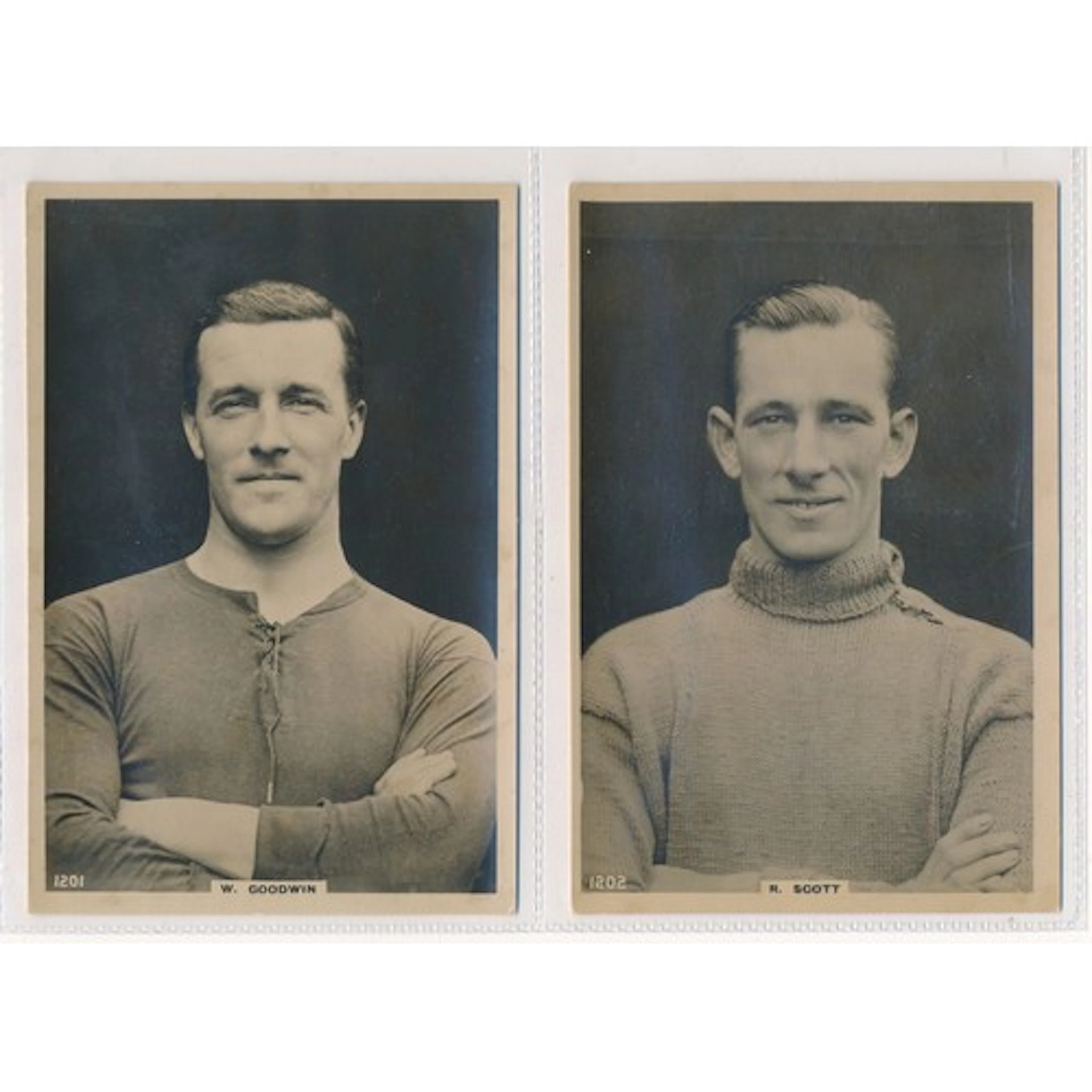 8 x Pinnace Football Cabinet Cards numbers: 60 J. McIlvenny ...
