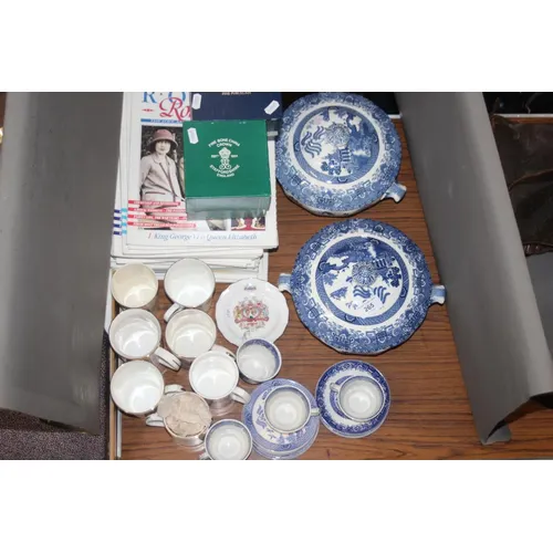 Decorative ceramics to include Commemorative magazines, mugs...
