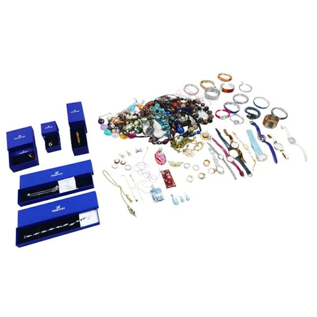 A collection of Swarovski and costume jewellery, including n...