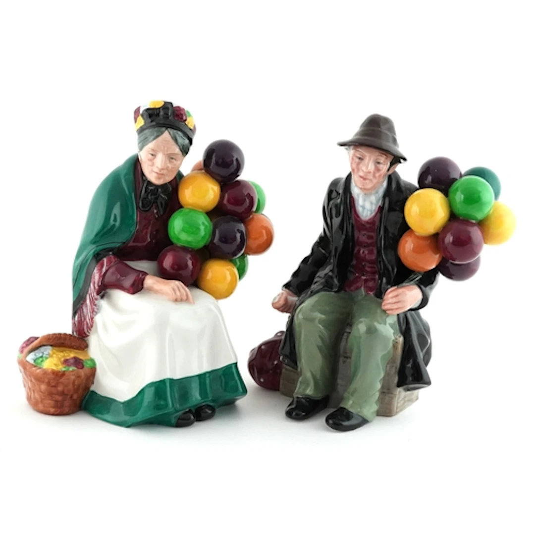 Two Royal Doulton figurines comprising The Balloon Man HN195...
