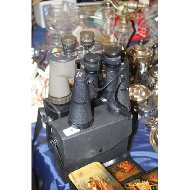 Pair of Ozeck Hawk Series 10x50 wide angle binoculars and a ...