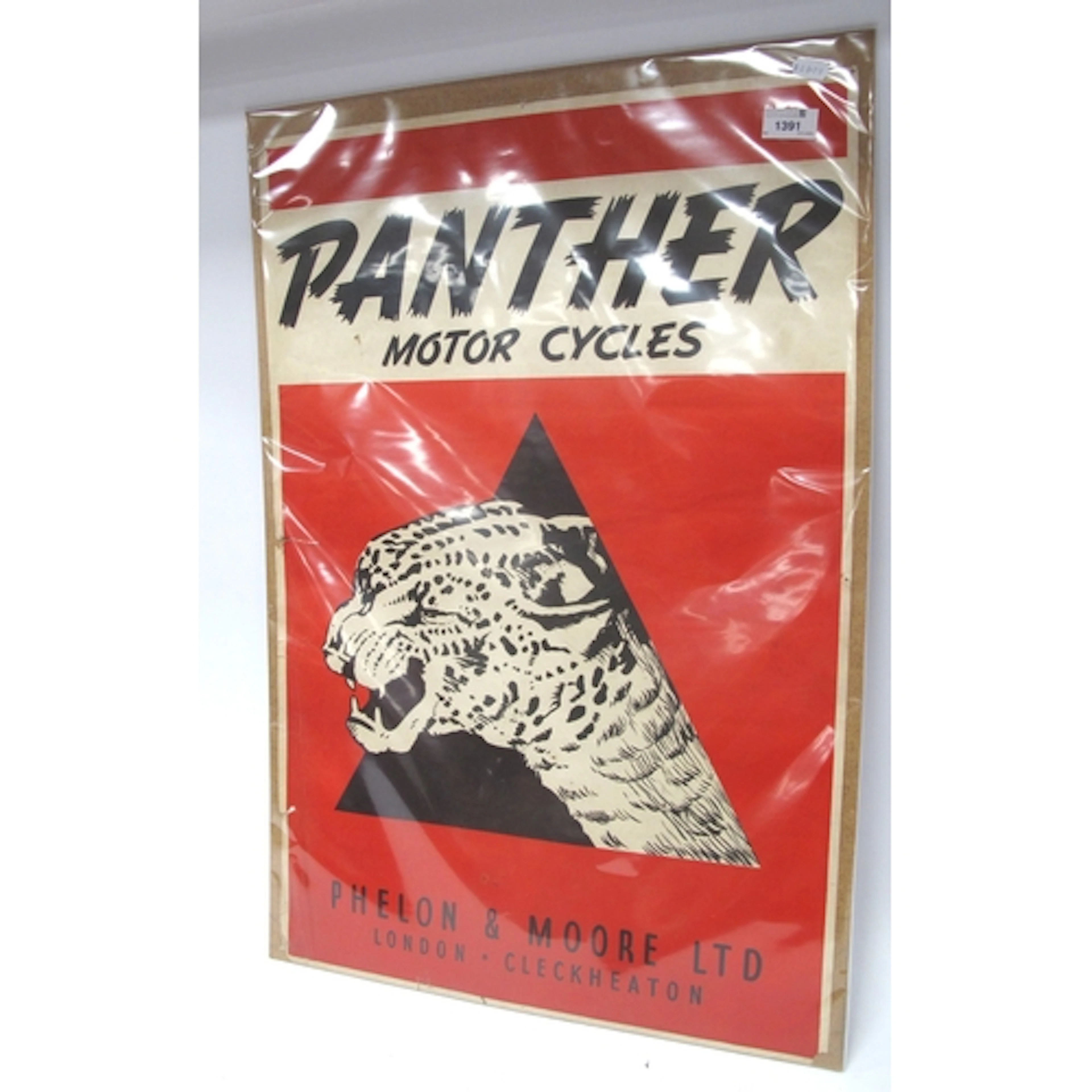 Panther Motor Cycles Vintage Poster, circa 1930s, featuring ...