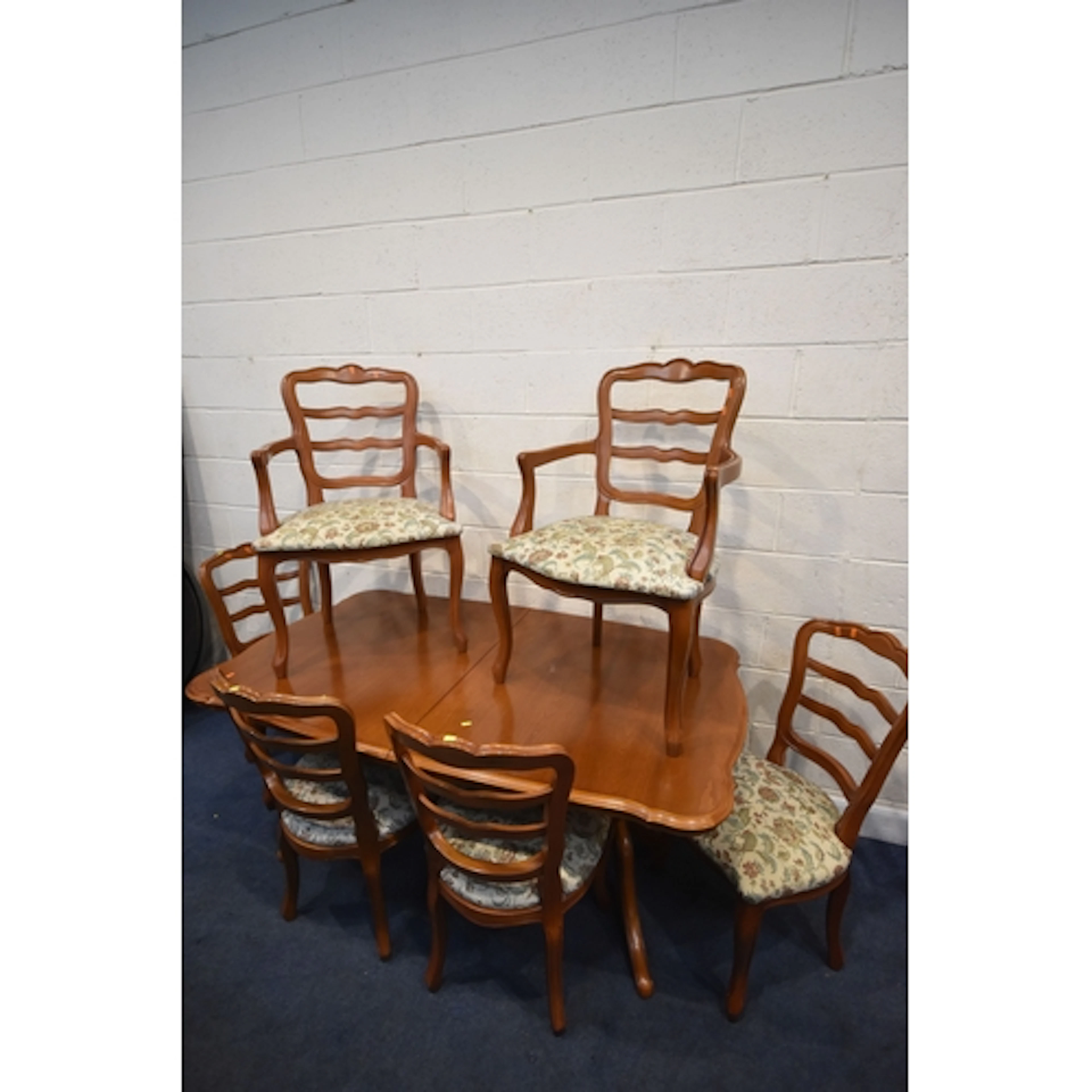 A PIERRE FONTAINE CHERRYWOOD EXTENDING DINING TABLE with a s...