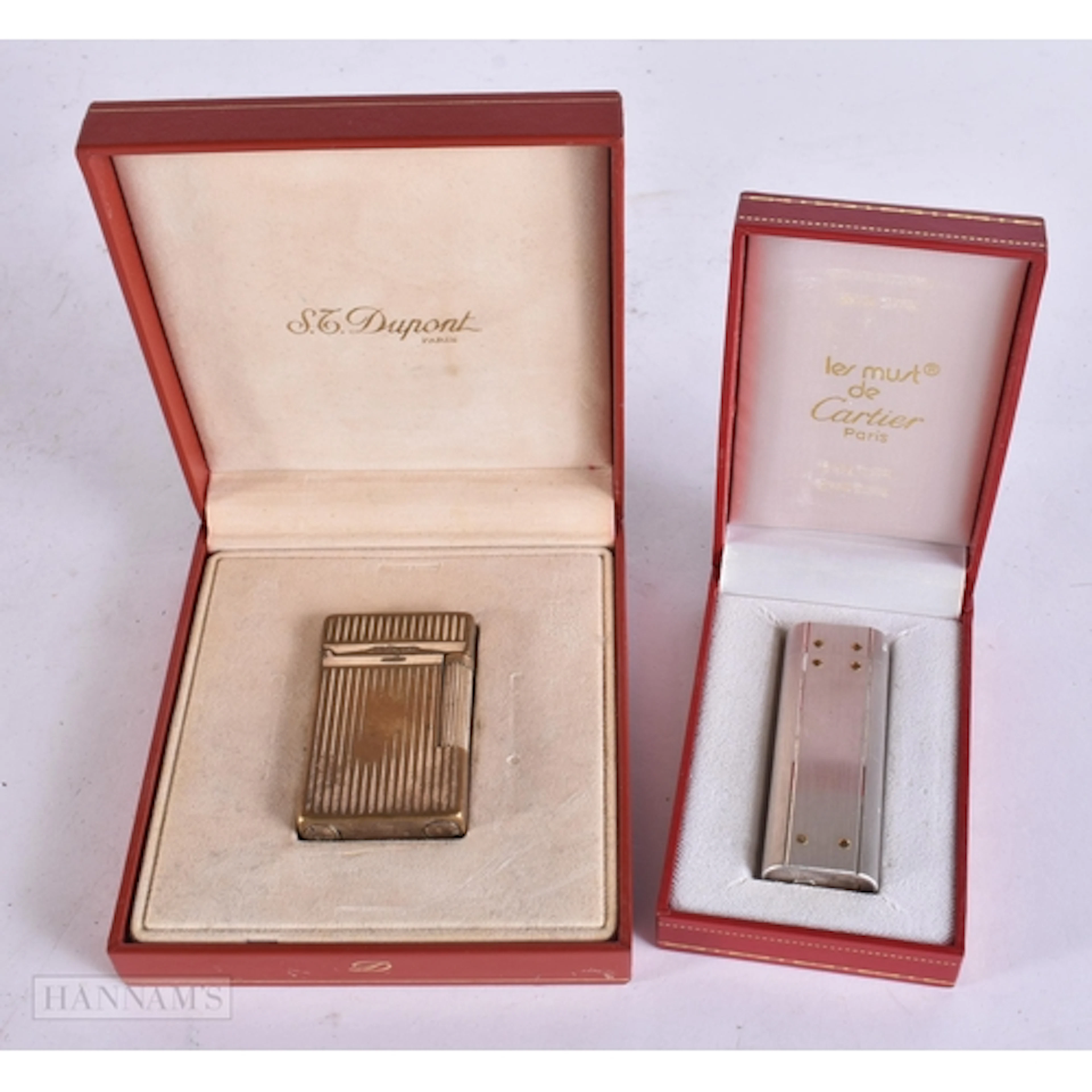 Vintage Cartier Santos Pocket Lighter Palladium Finish Model...