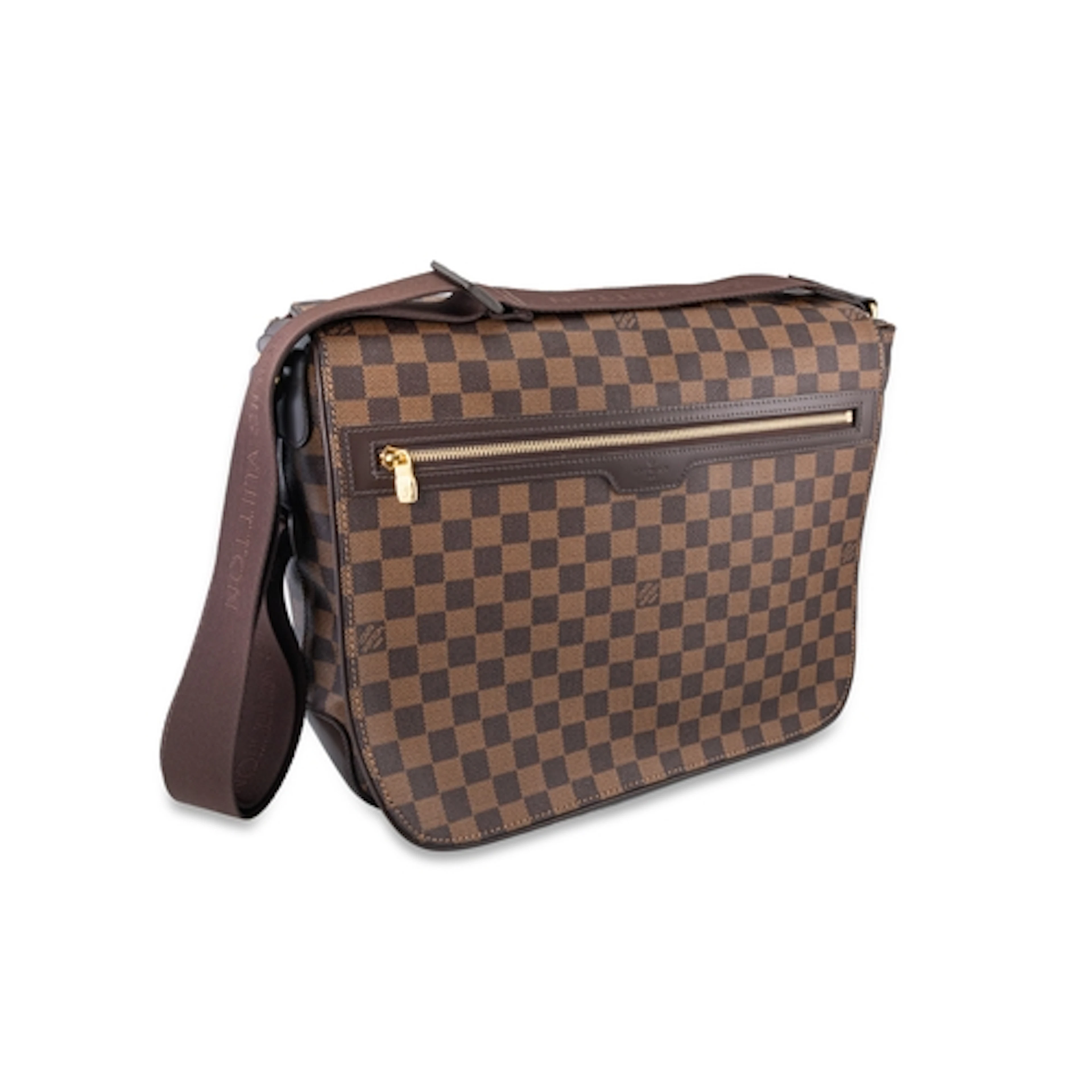 A LOUIS VUITTON DAMIER EBENE SPENCER MESSENGER BAG, checkboa...