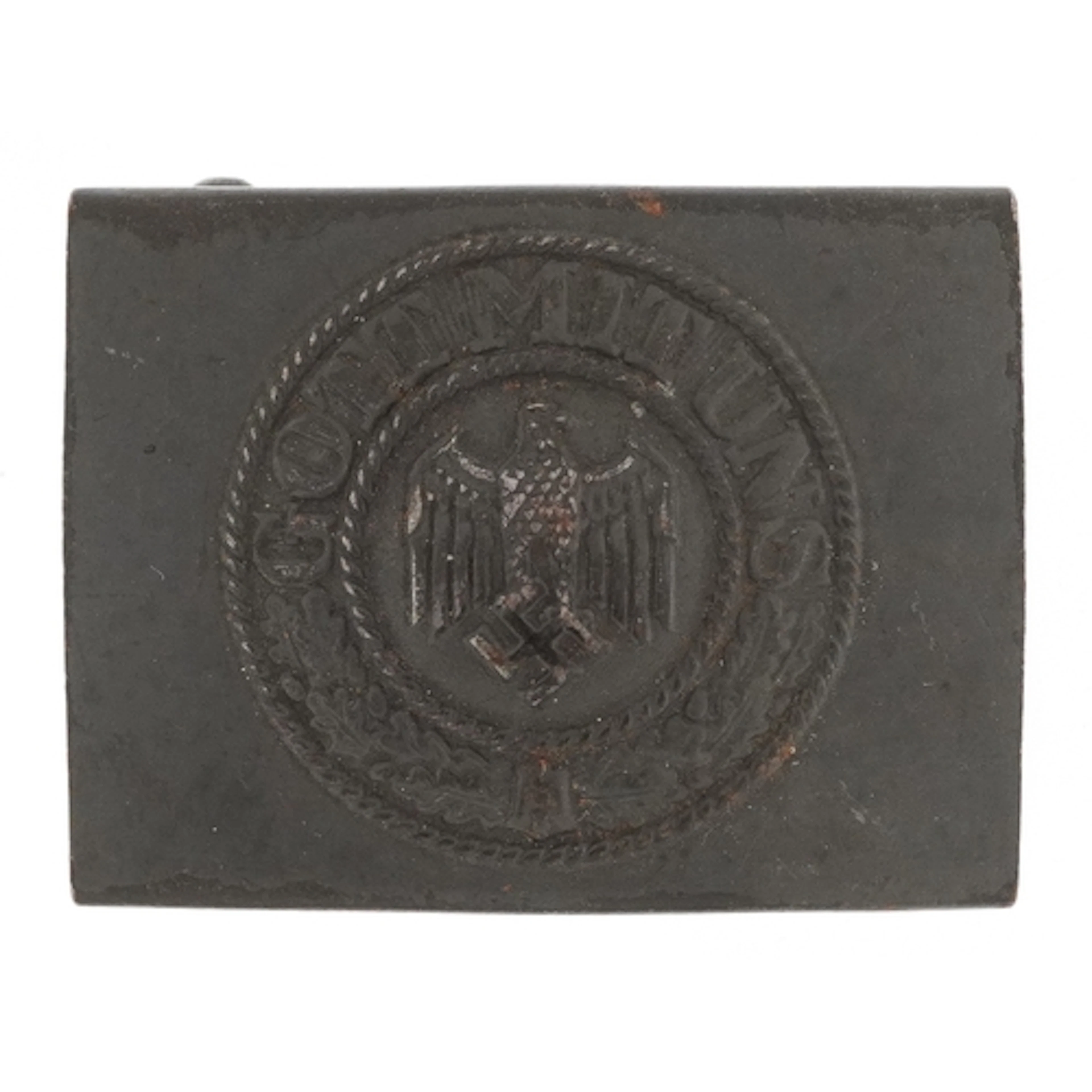 German military interest brass belt buckle.