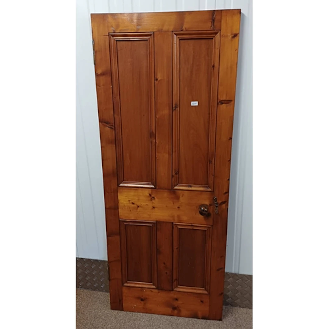 PINE DOOR, 195CM TALL X 80.5CM WIDE