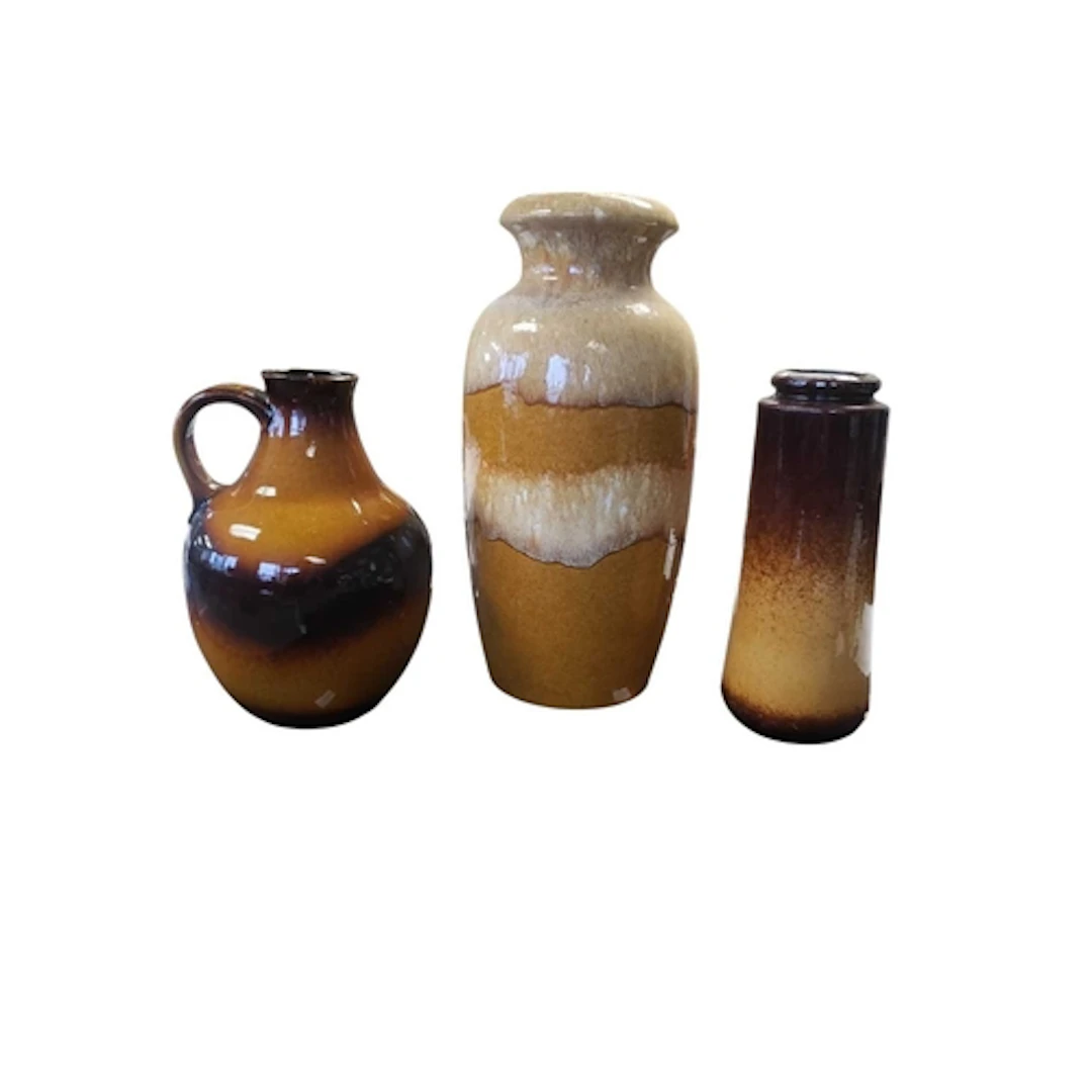 Bay / Scheurich - West German Pottery - A collection of thre...