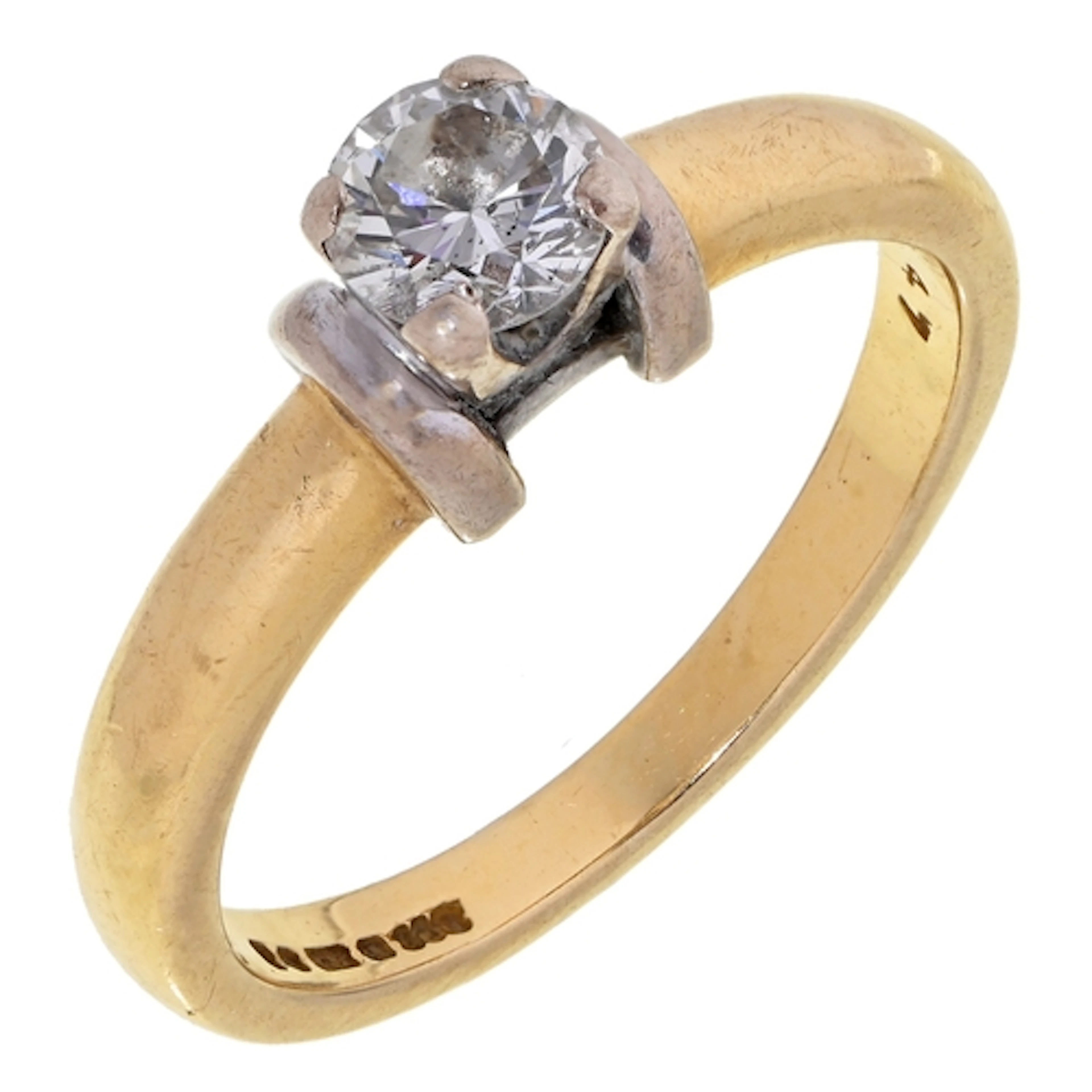 A diamond ring, in 18ct gold, 4.4g, size M