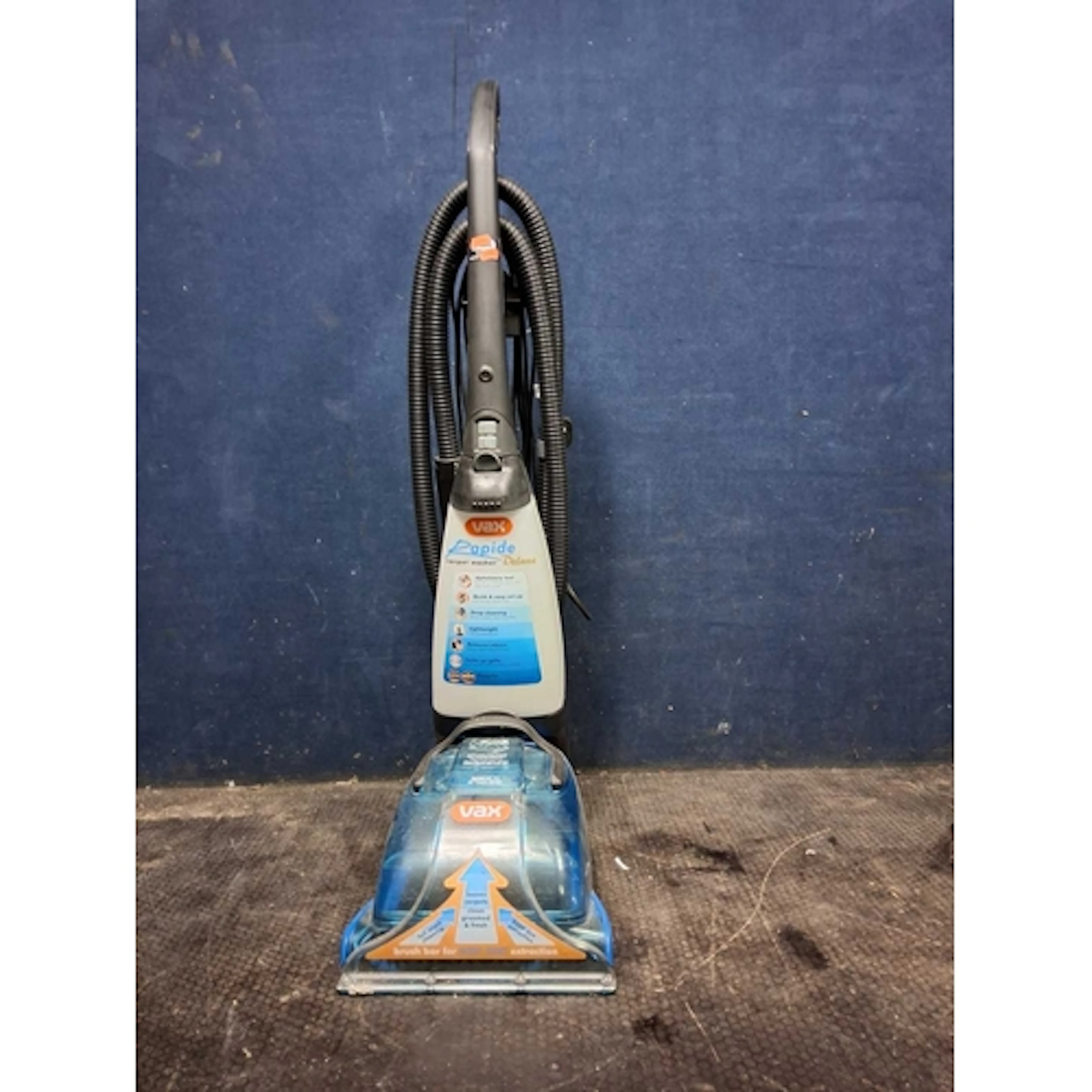 A VAX RAPIDE DeLUXE CARPET WASHER with upholstery pipework a...
