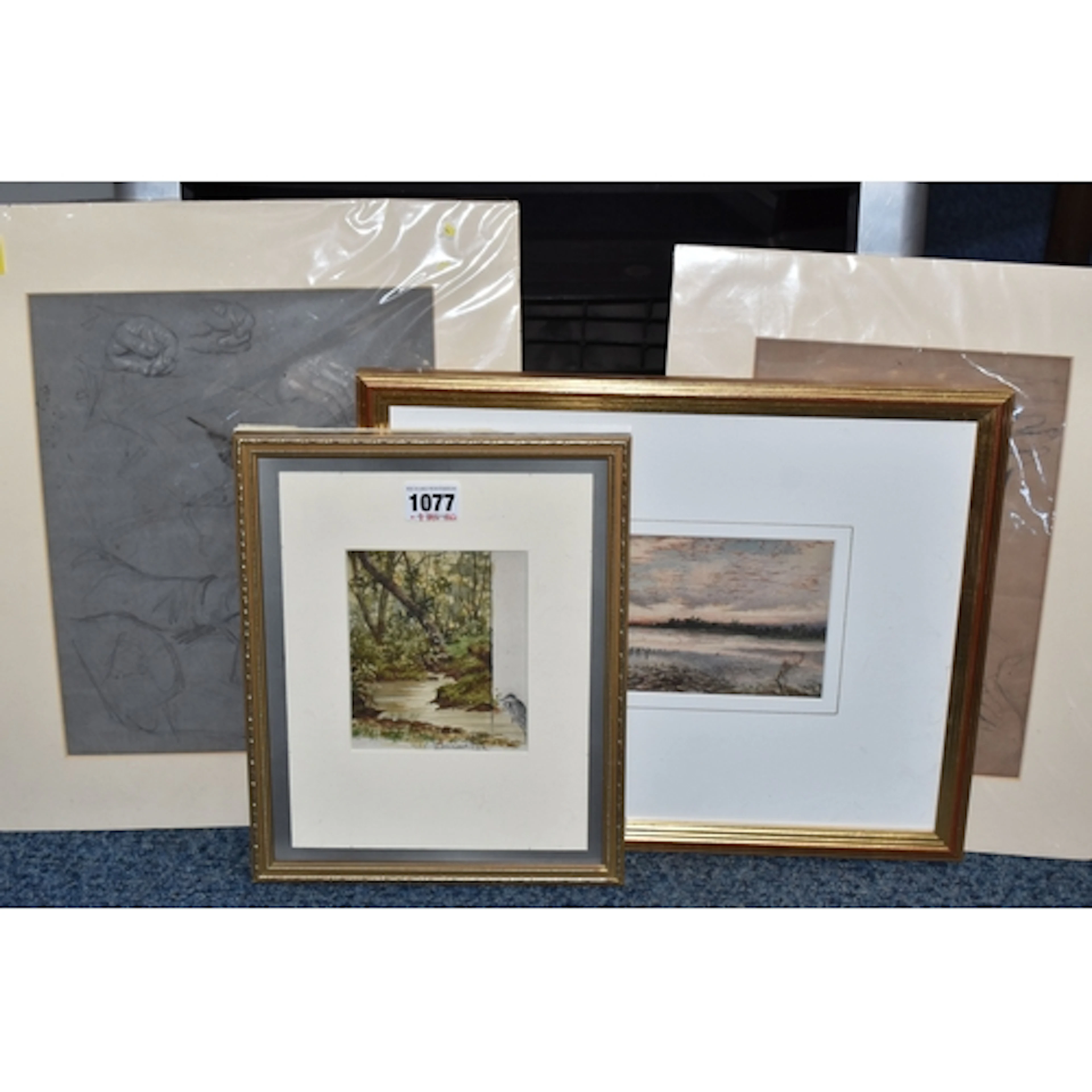 EIGHTEENTH AND NINETEENTH CENTURY PICTURES, comprising a sun...