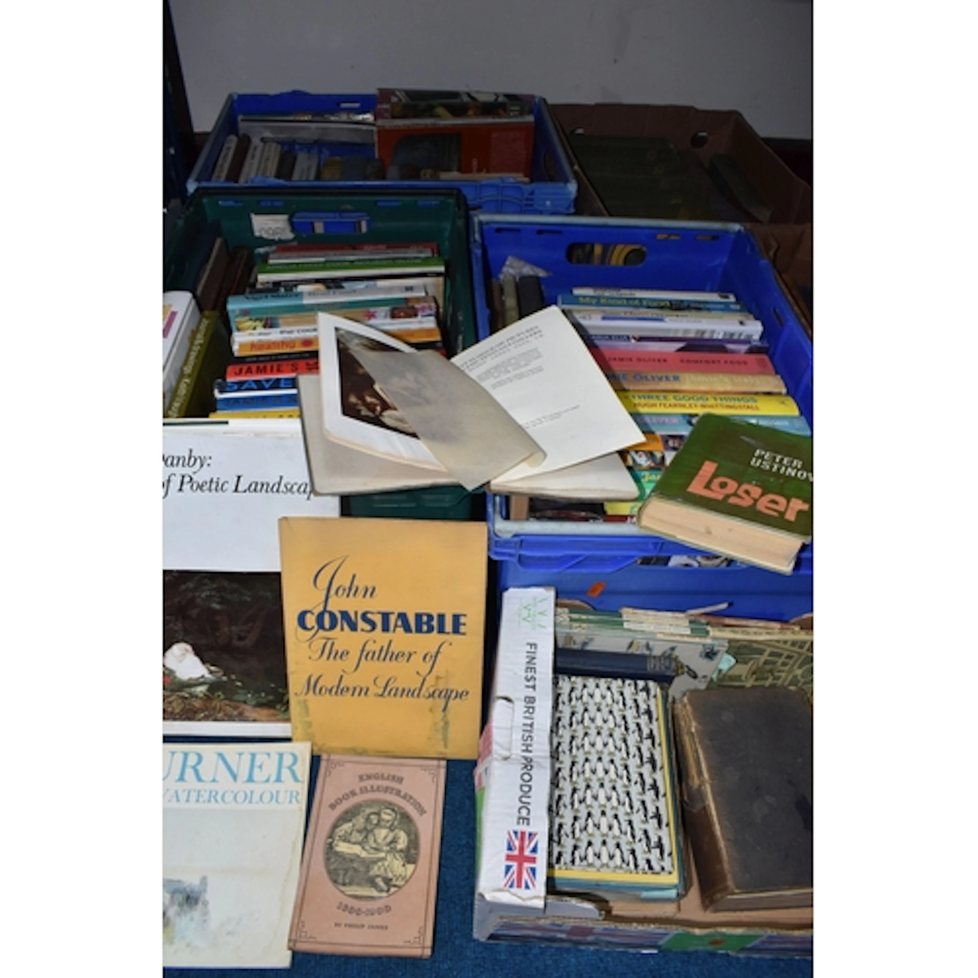 SIX BOXES OF MAINLY NON-FICTION BOOKS on subjects such as c...