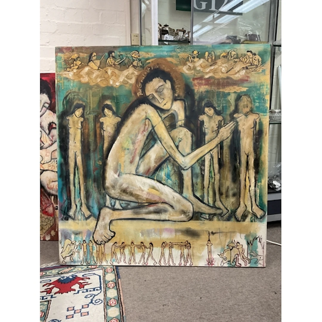 Joel S Dickens, (1974-), “the greatest painter of all time”,...
