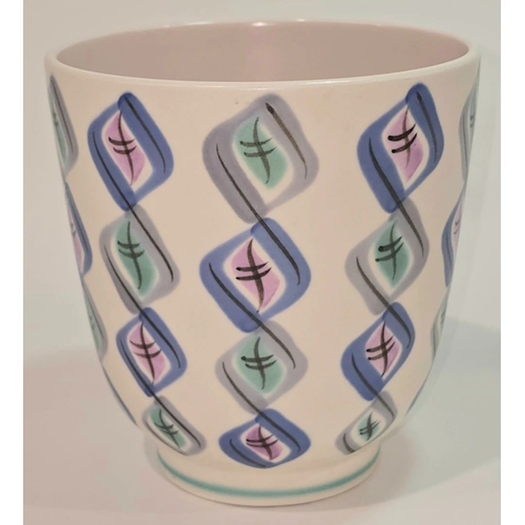 Poole Pottery HOL pattern (Harlequin) Freeform planter 5.6" ...