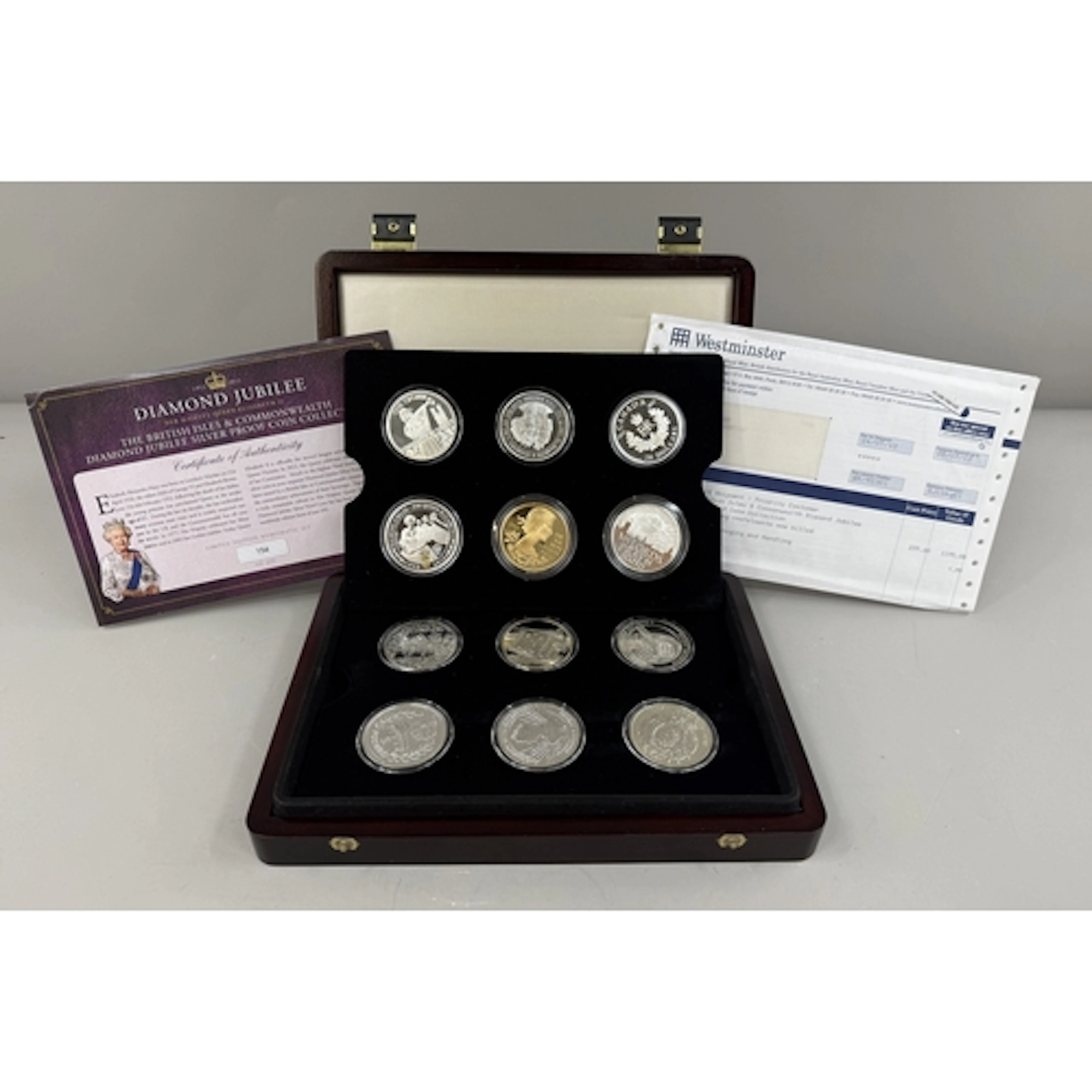 Coins: a limited edition Westminster Diamond Jubilee twelve ...
