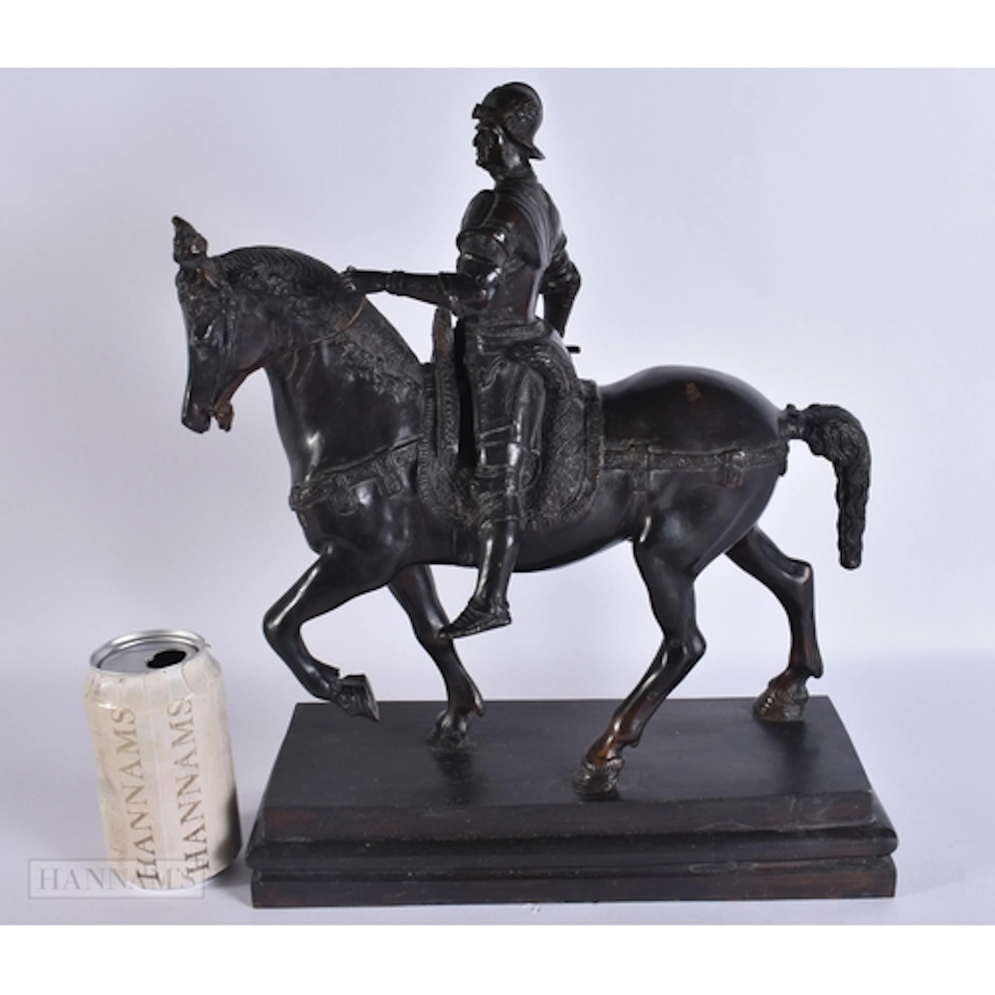 A 19TH CENTURY GRAND TOUR FIGURE OF A BARTOLOMEO COLLEONI Af...