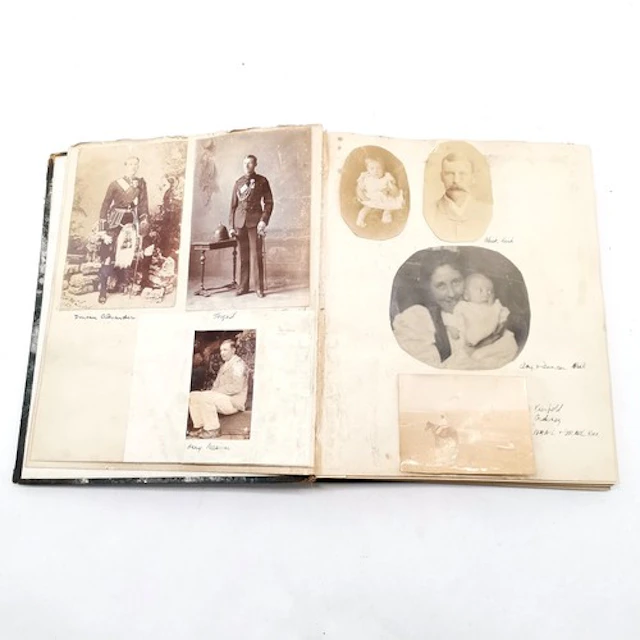 McLeod family photograph album with photographs inc Dr John ...