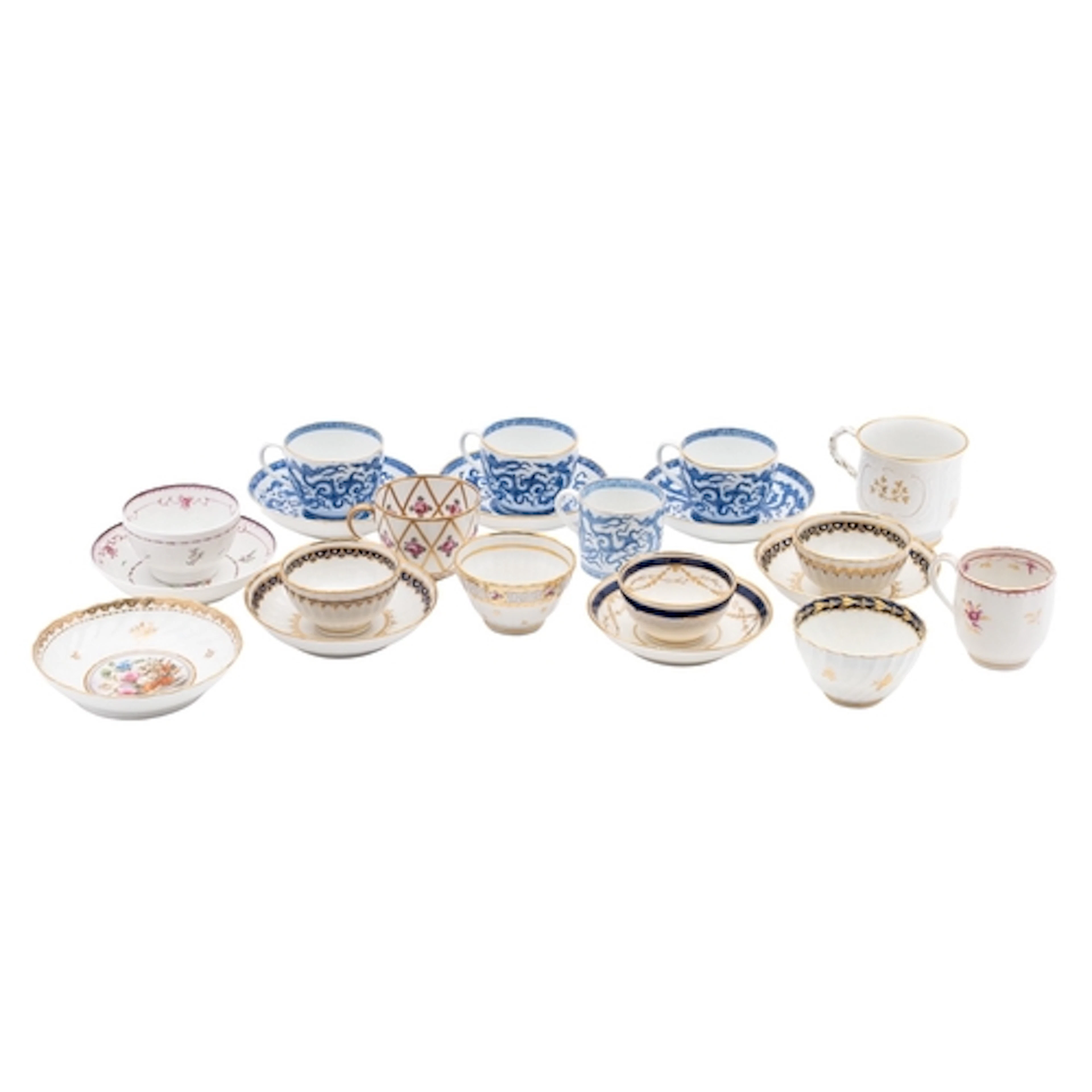 A mixed lot of late 18th/early 19th century English porcelai...