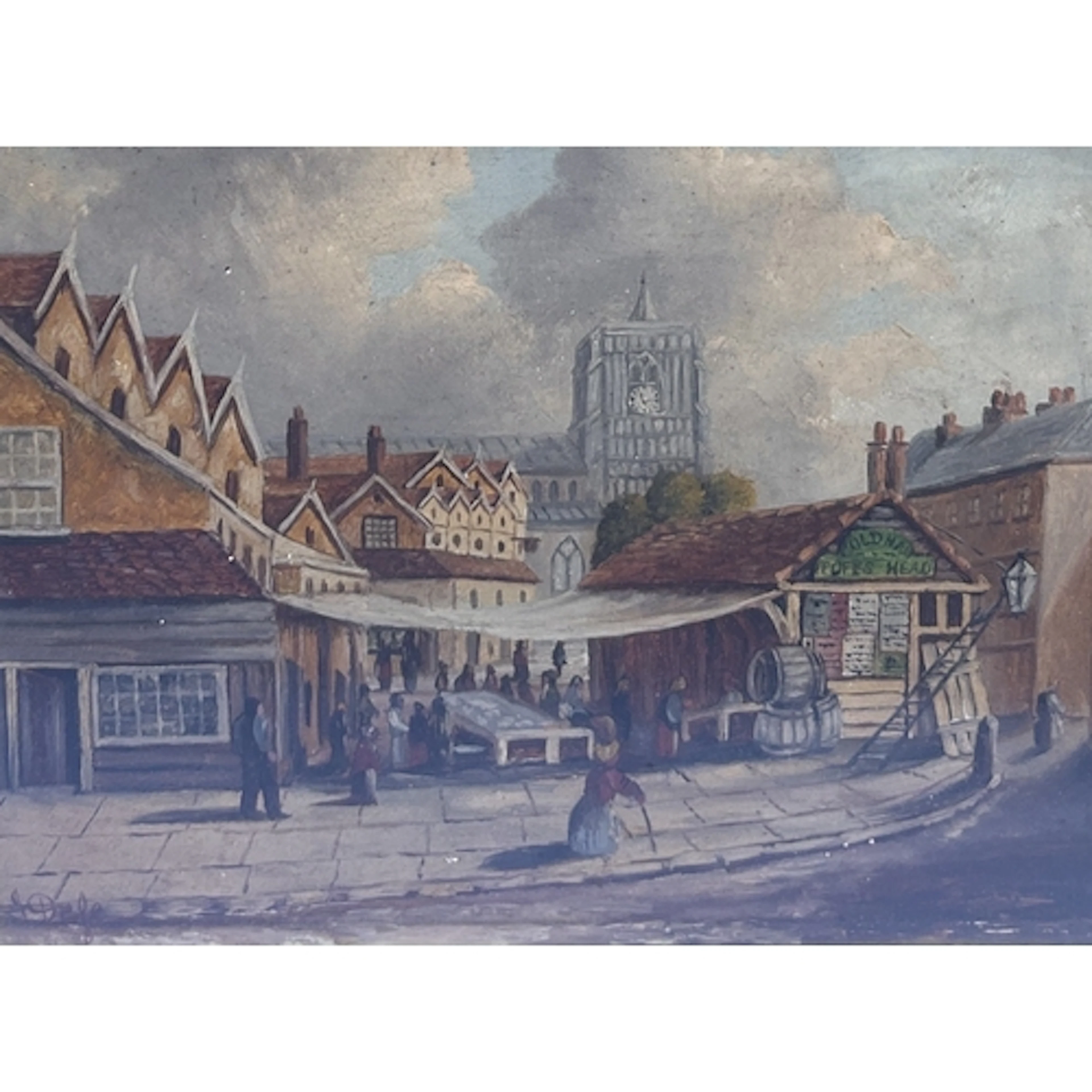 JOHN DOYLE (BRITISH, B.1928): POPE'S HEAD, NORWICH MARKET Oi...