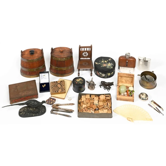 Miscellaneous Victorian and later bygones, to include miniat...