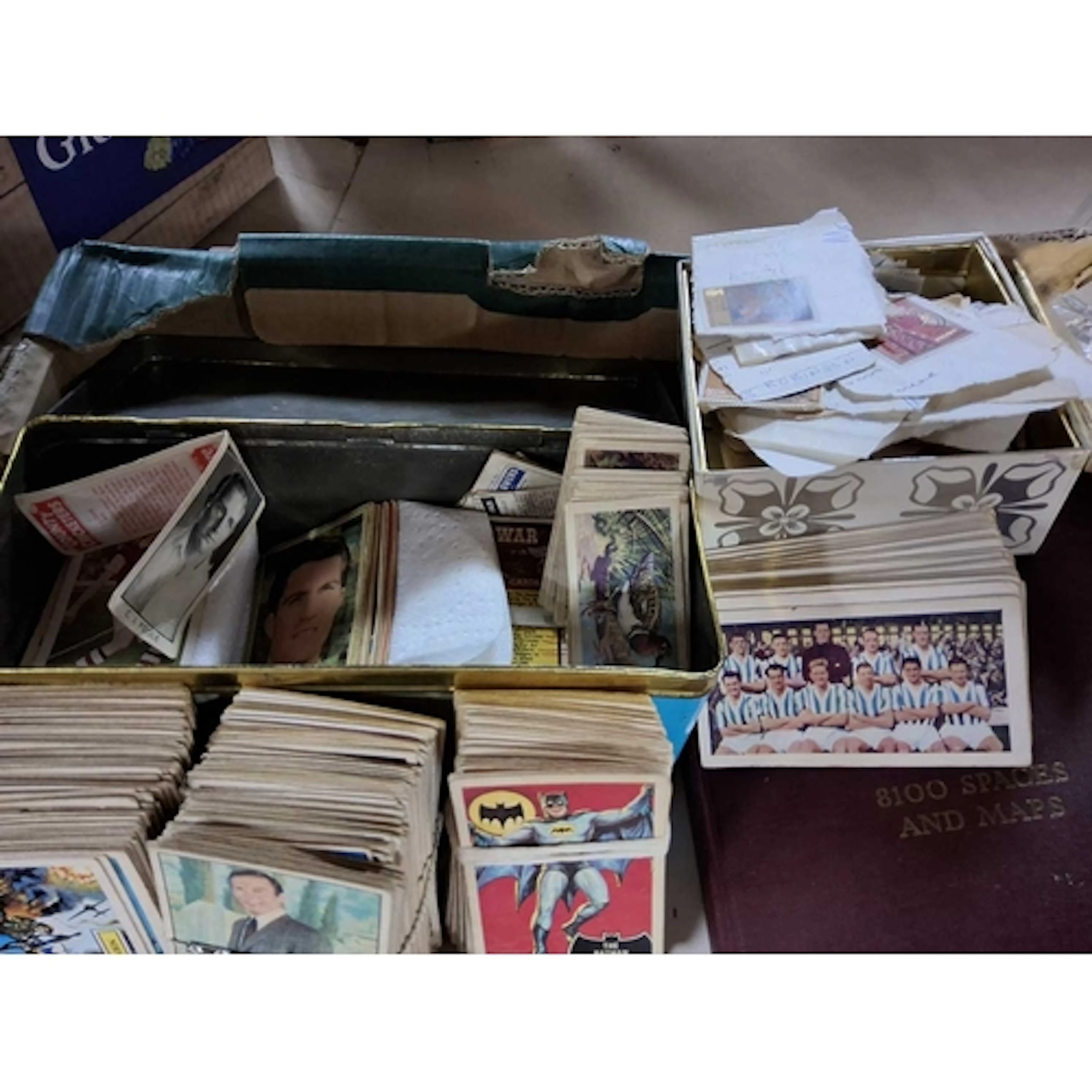 ONE BOX OF VINTAGE EPHEMERA to include a box containing post...
