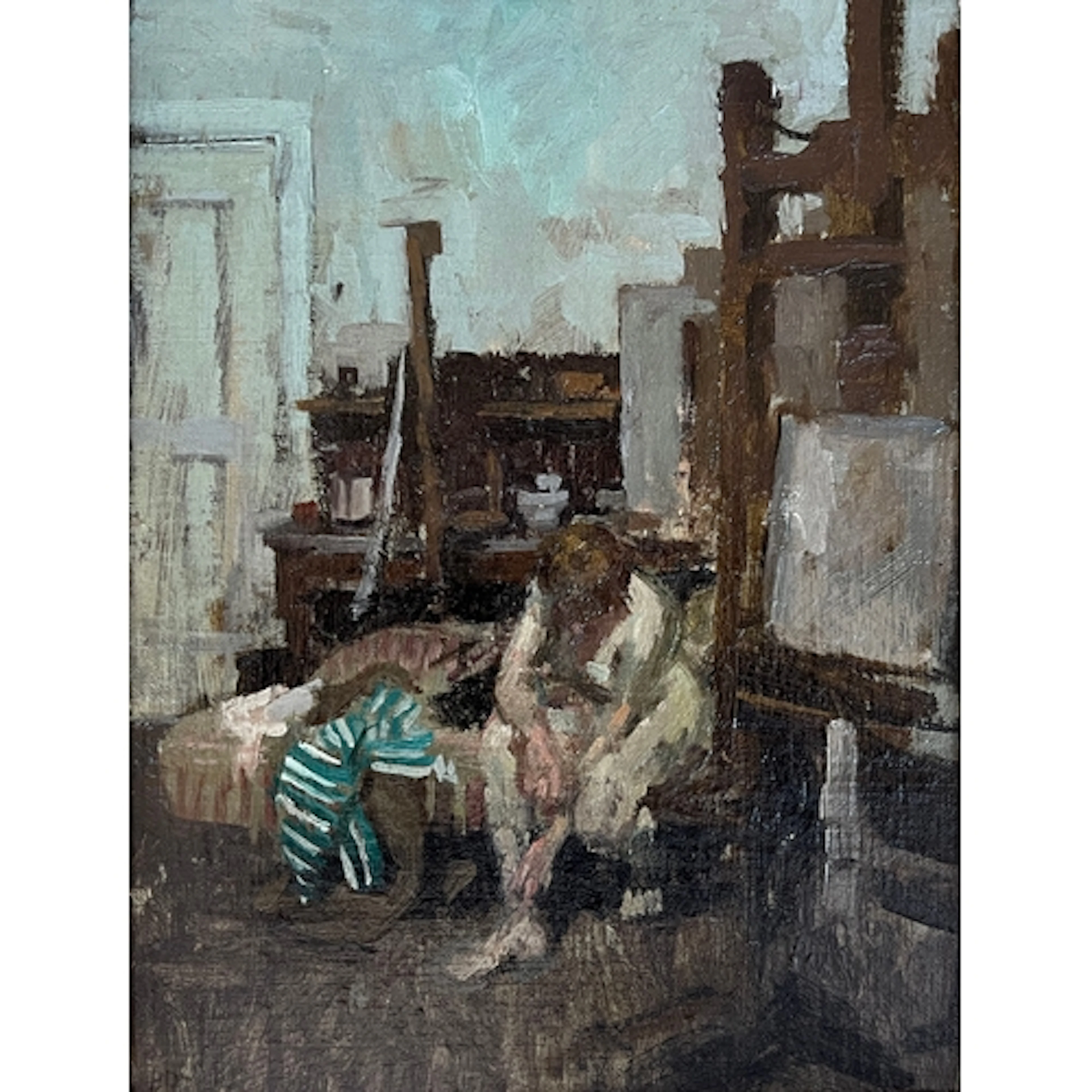 Bernard Dunstan, RA (1920-2017), 'Model in a Studio', oil on...