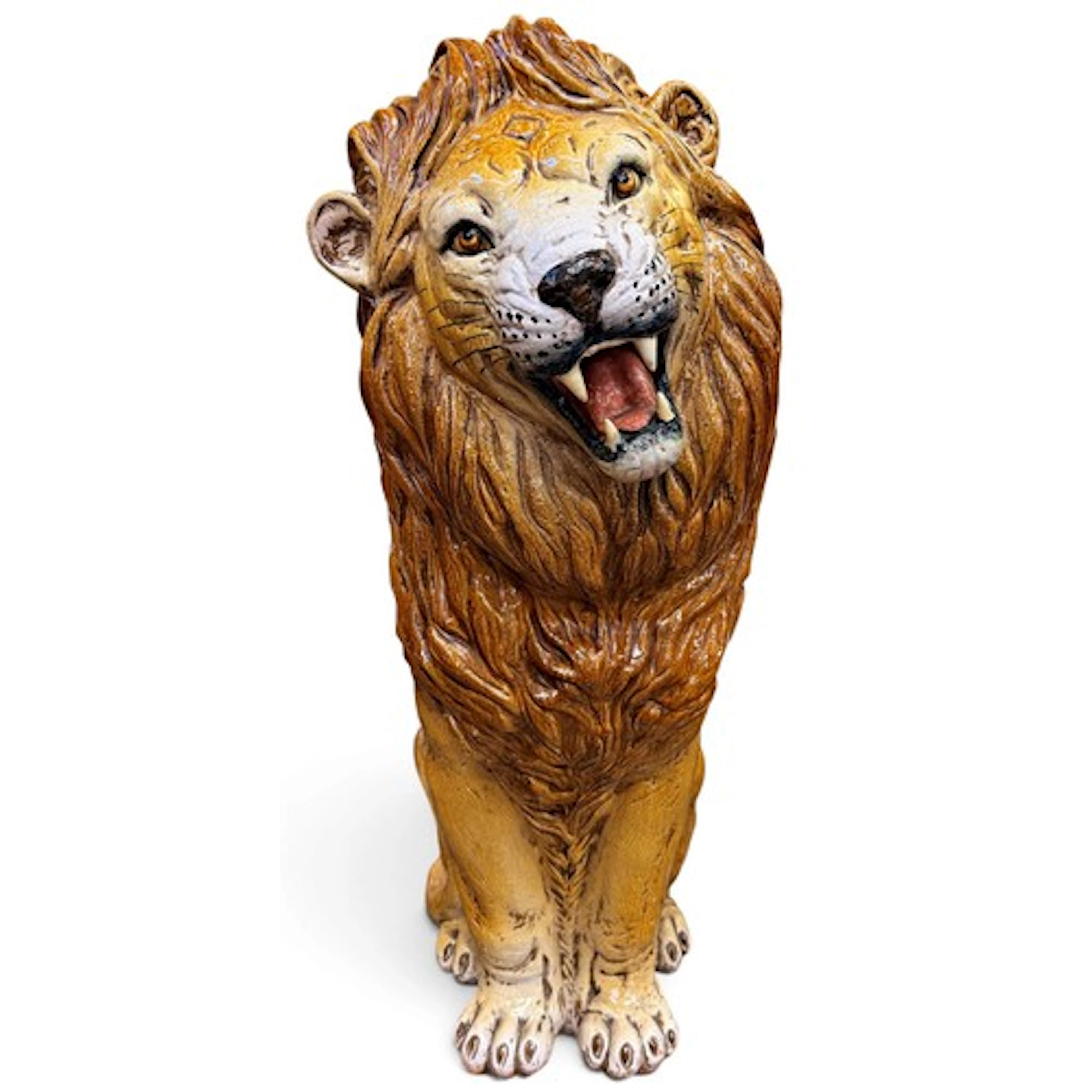 A large and impressing floor-standing Italian Majolica glaze...