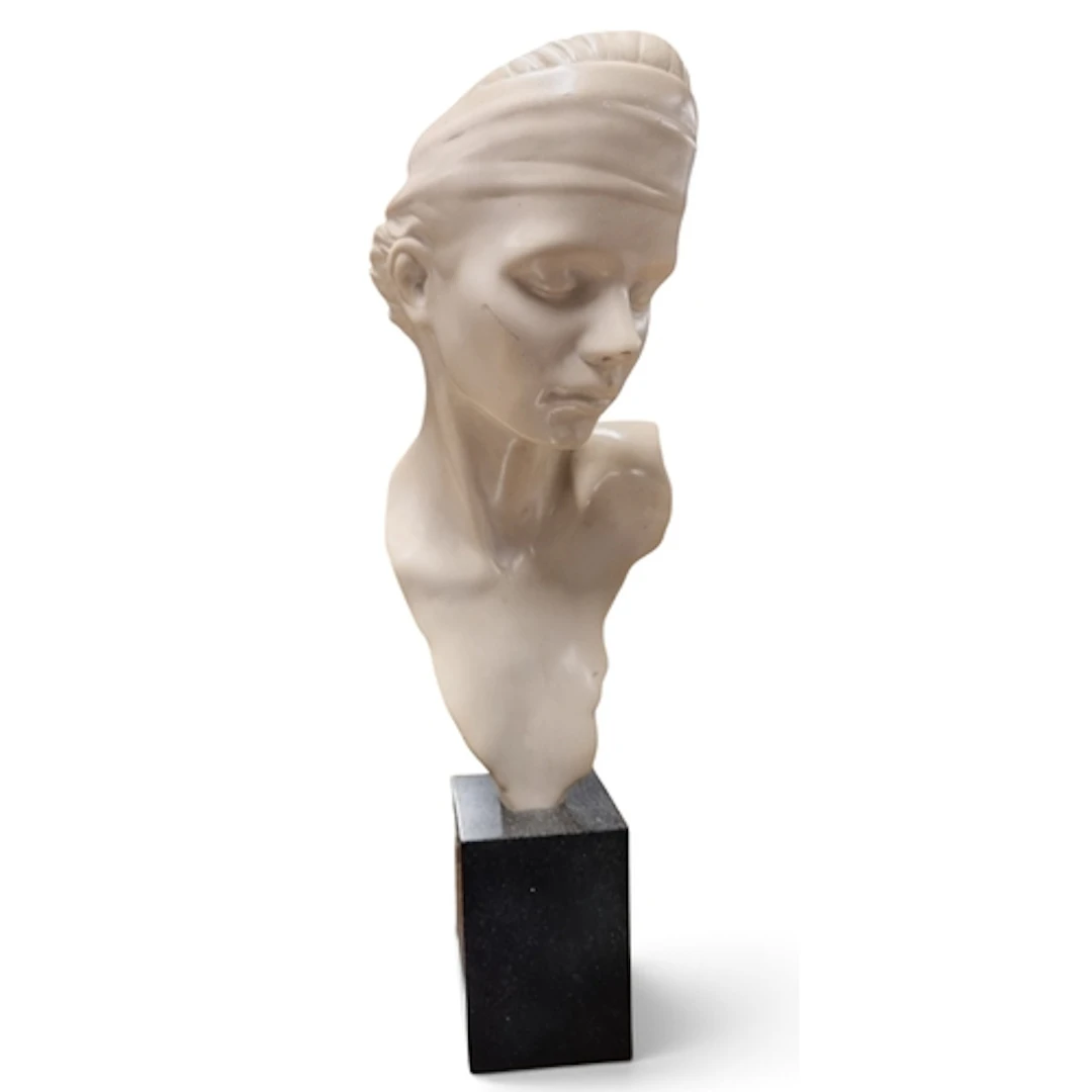 A good contemporary Bust of Ubiquity on a pillar base. H 40 ...