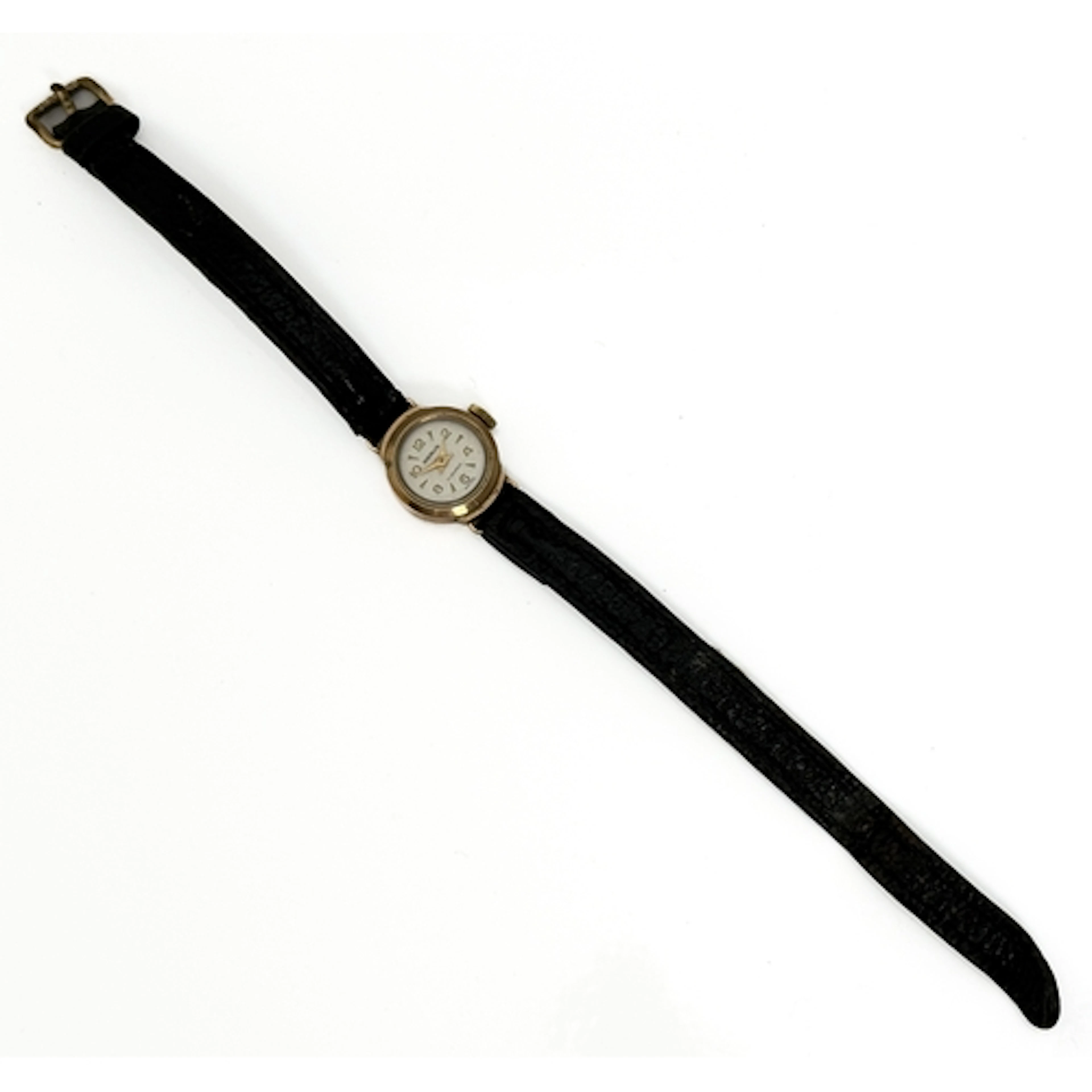 Five vintage gold cased ladies manual wind wrist watches - i...