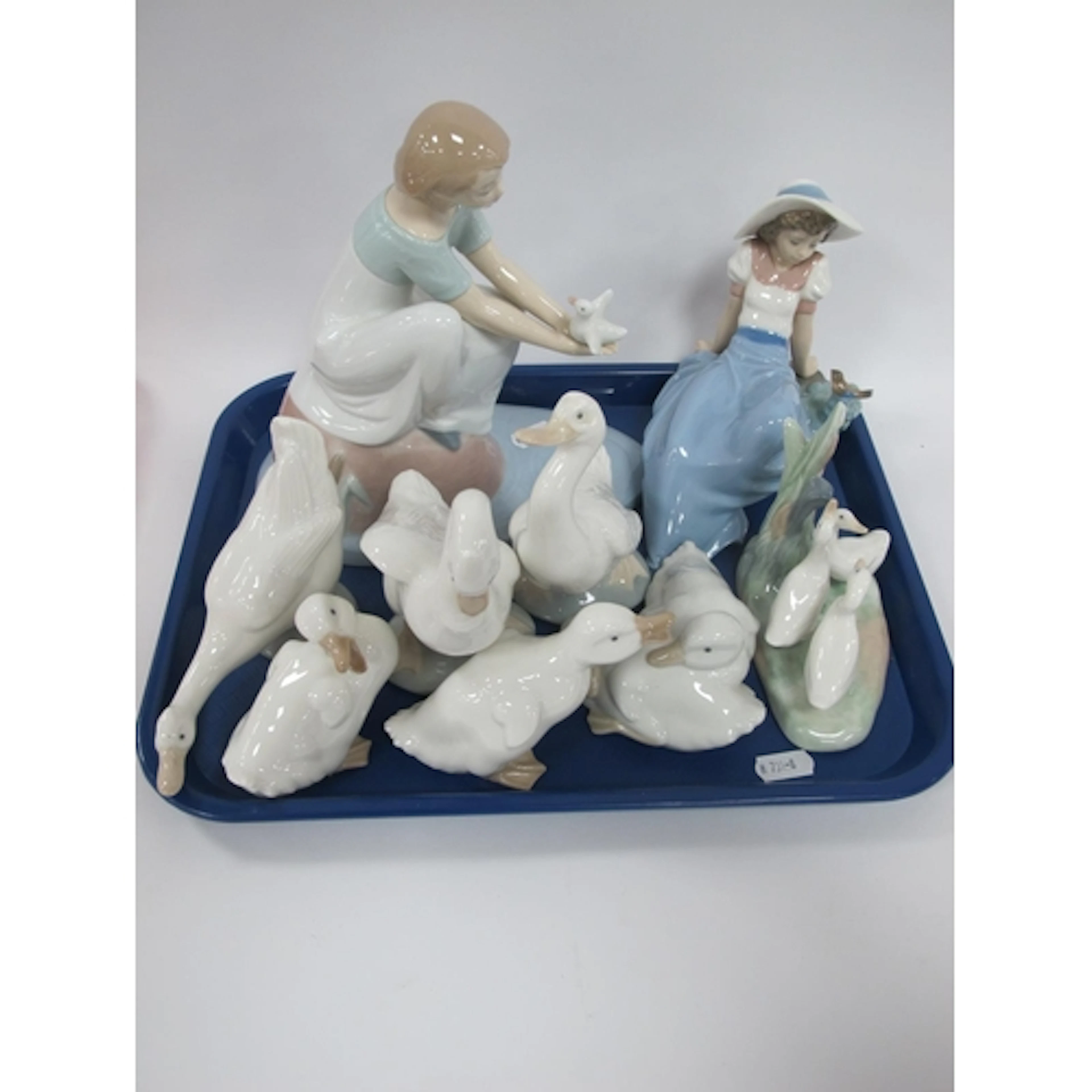 Collection of Lladro NAO Porcelain Figures, including two la...