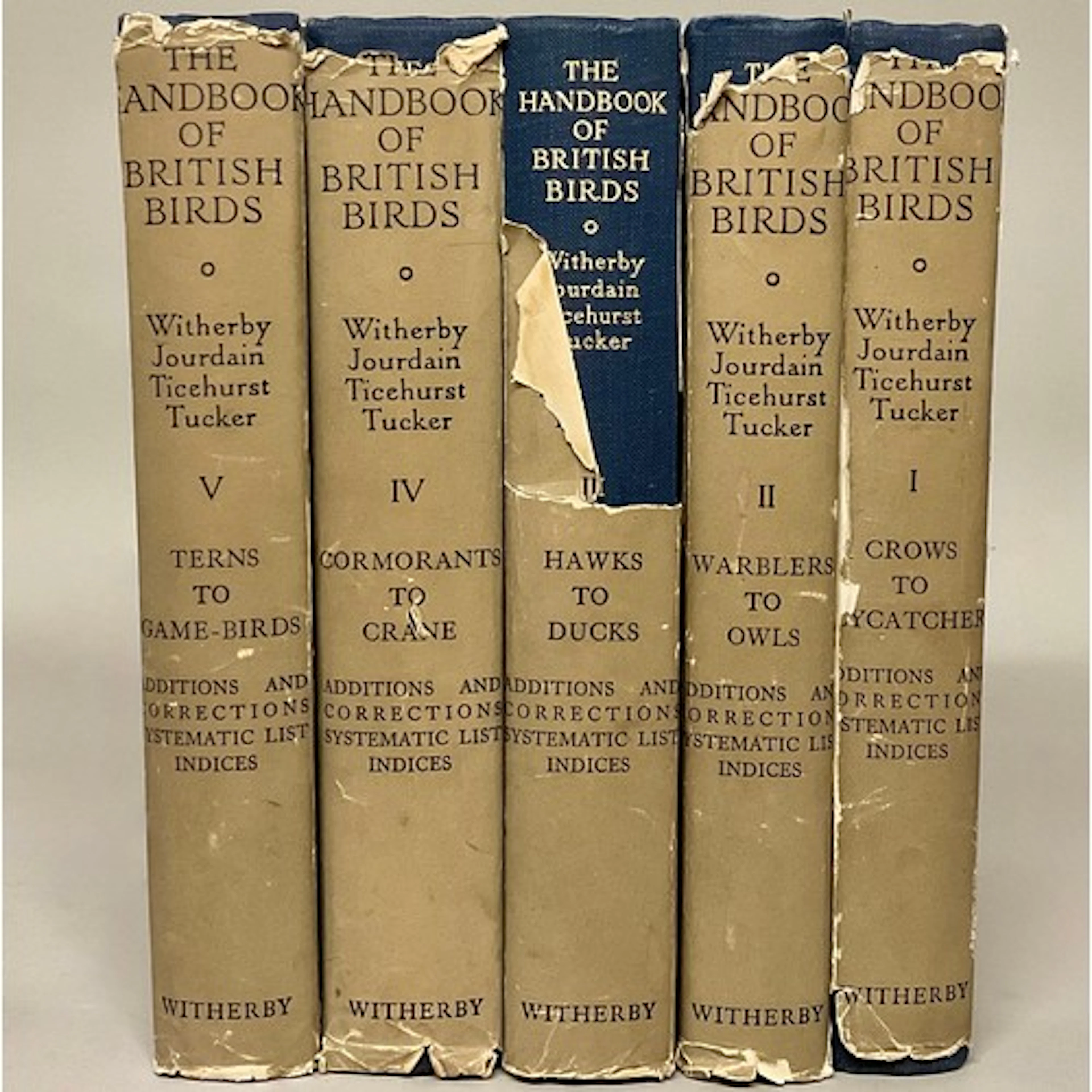 Books, Ornithology – Witherby (H. F., MBE, FZS), Jourdain (R...