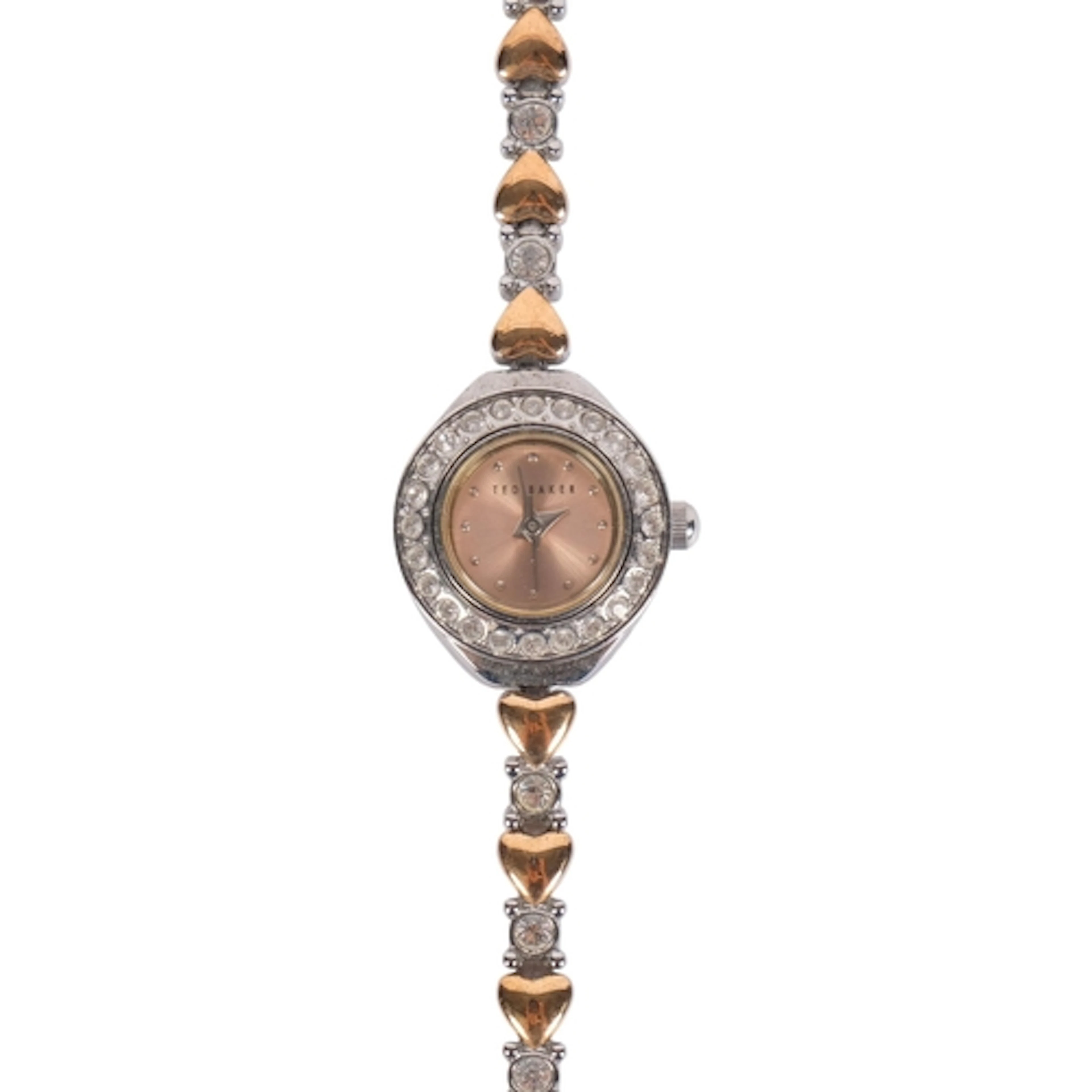 TED BAKER - a stone set and heart decorated lady's wristwatc...