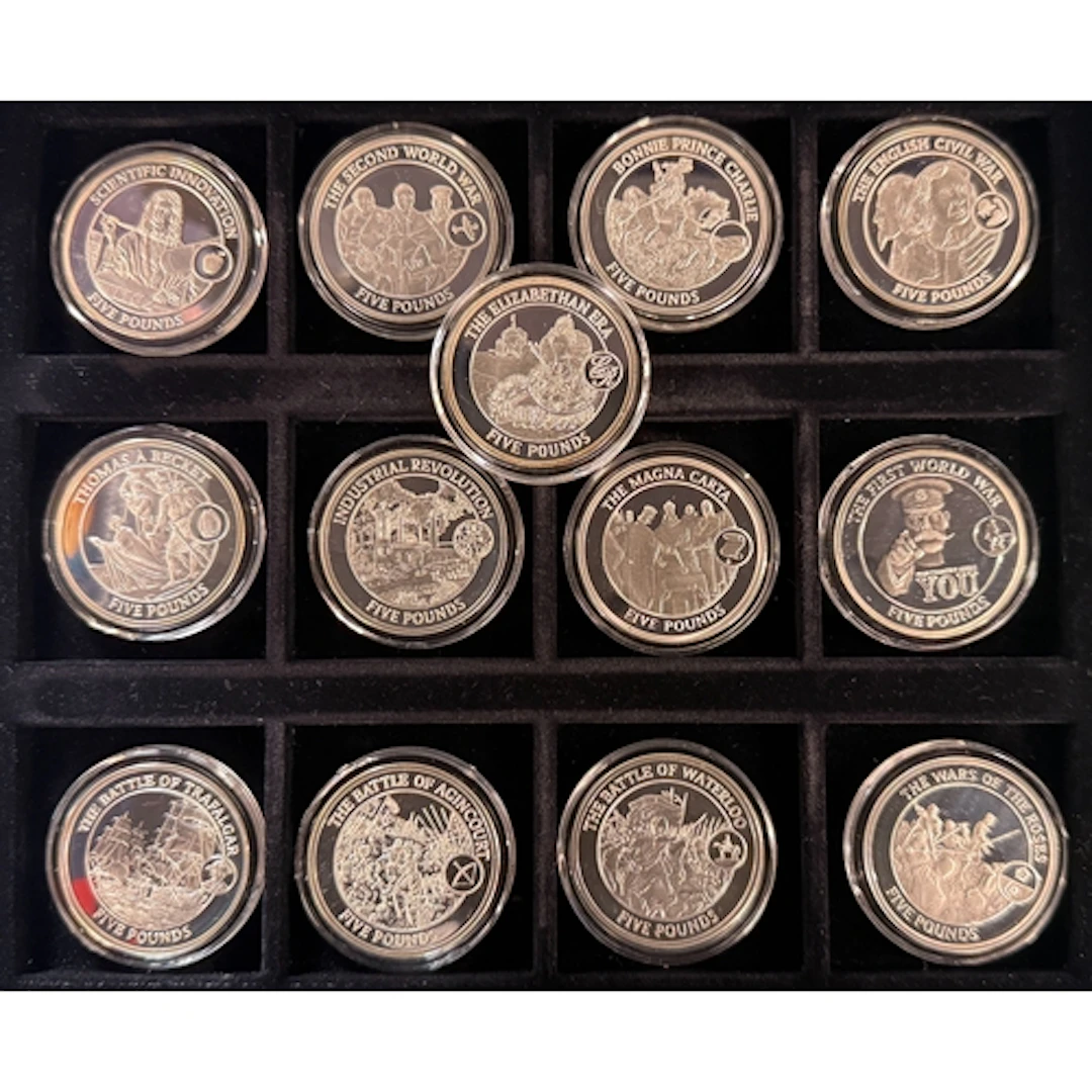 Gibraltar 2008–09 History of Great Britain 25-coin silver pr...