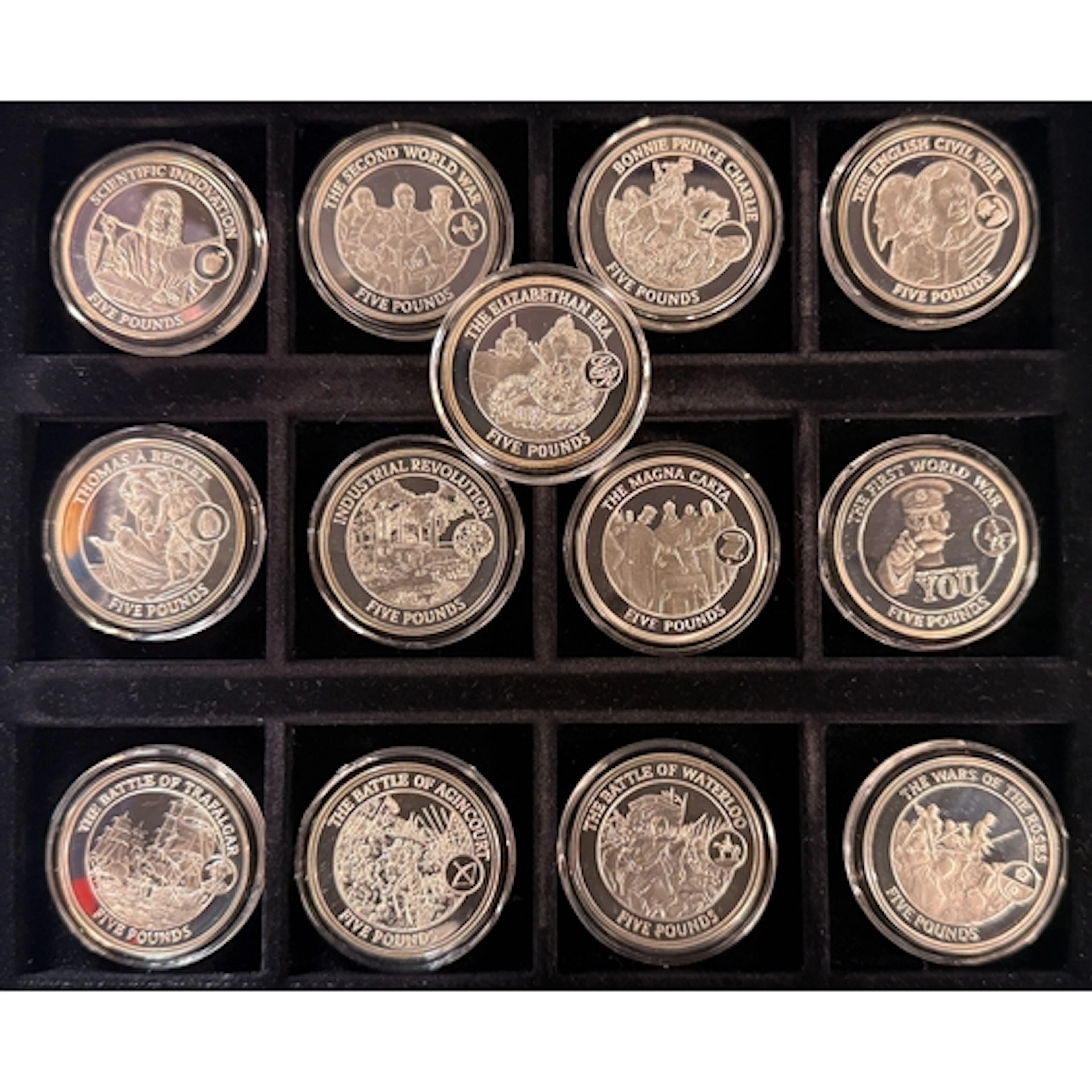 Gibraltar 2008–09 History of Great Britain 25-coin silver pr...