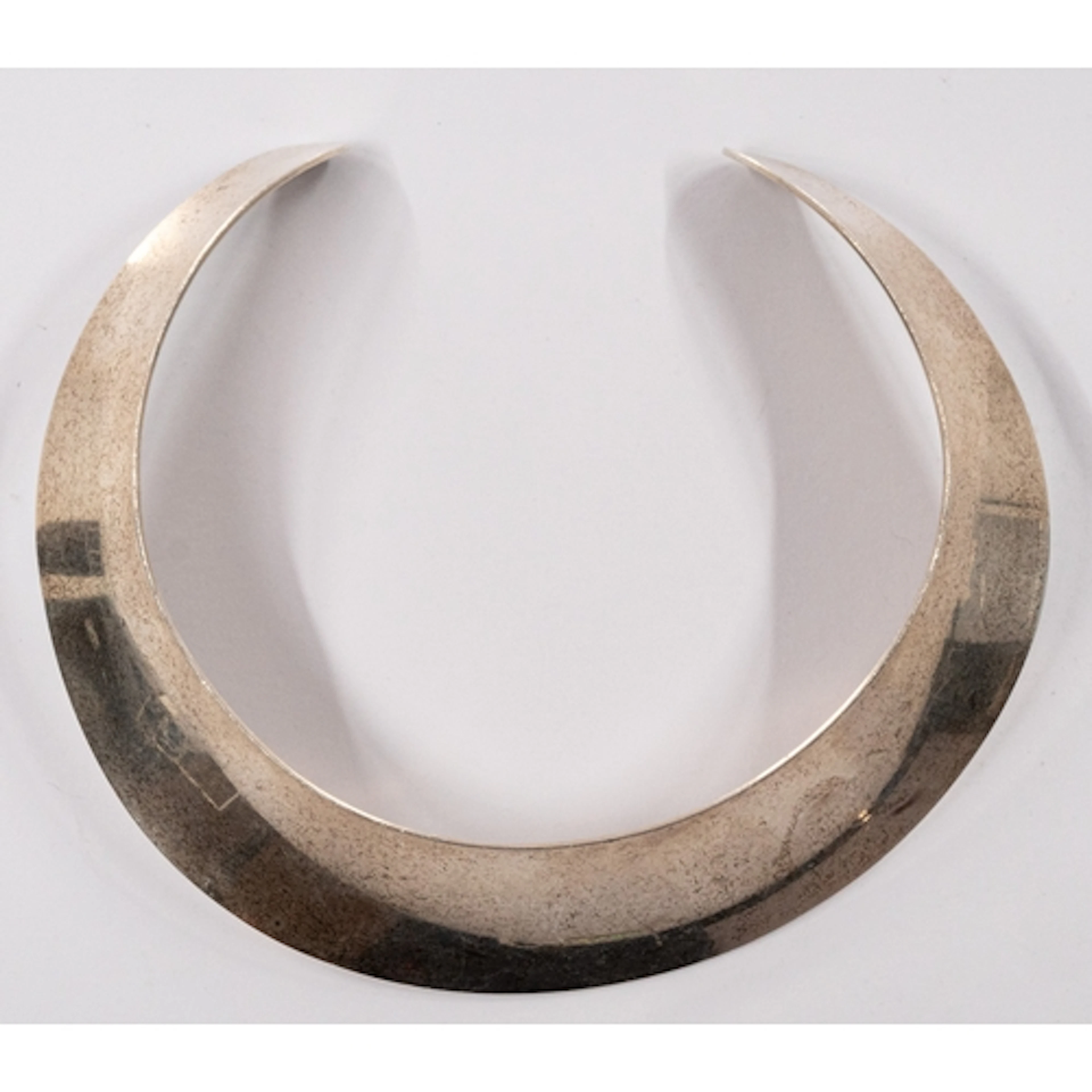 Jewellery: Georg Jensen- a silver torc style necklace, impor...