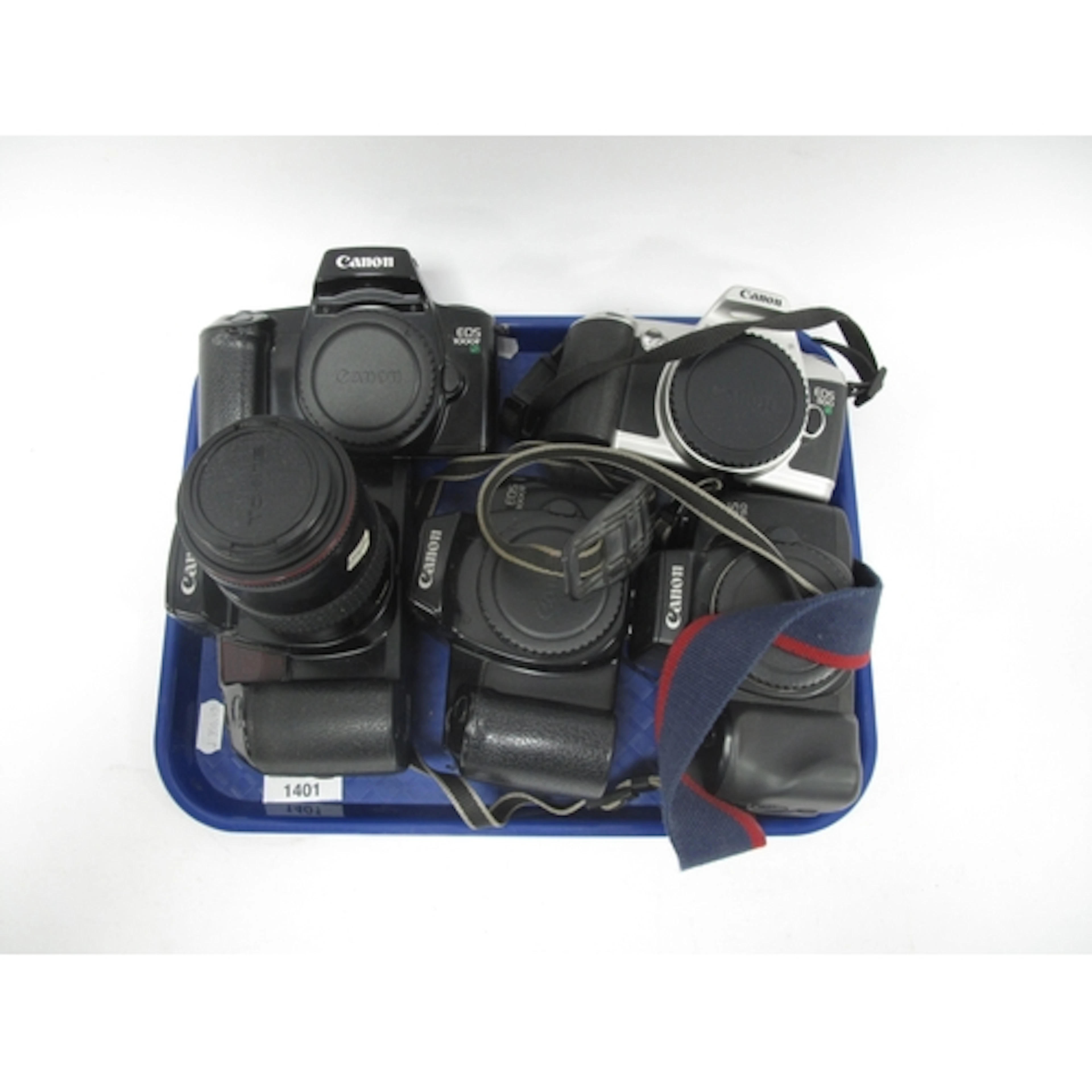 Canon EOS 100 35mm SLR Camera with attached Tokina SD 70-210...