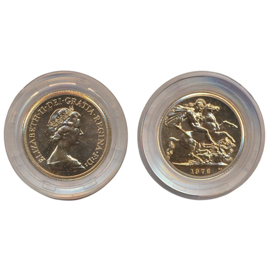 Investment Gold Lot - Documents Required. 1976 boxed soverei...